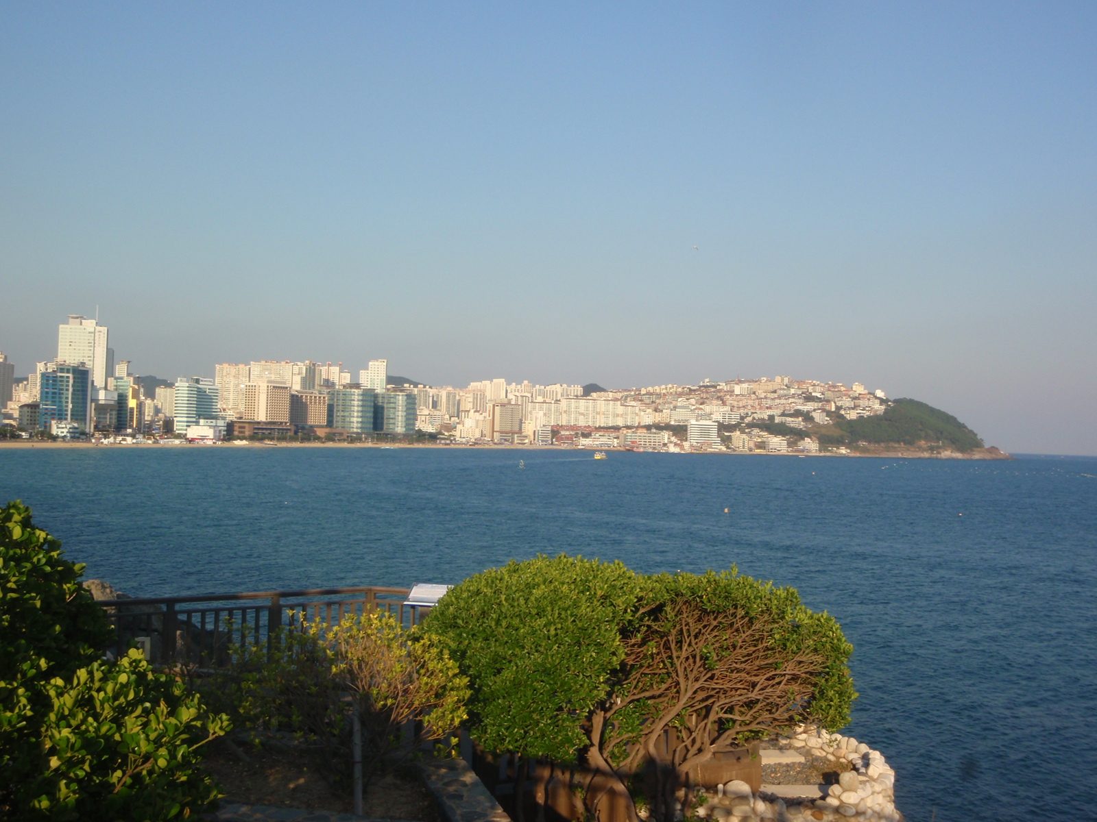 The view from the promenade outside the APEC pavillion.