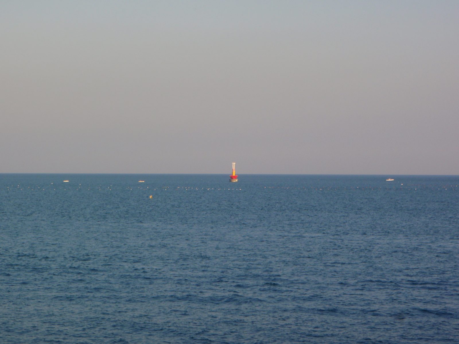 Hard to see, but they made this harbor buoy look like a lotus flower.