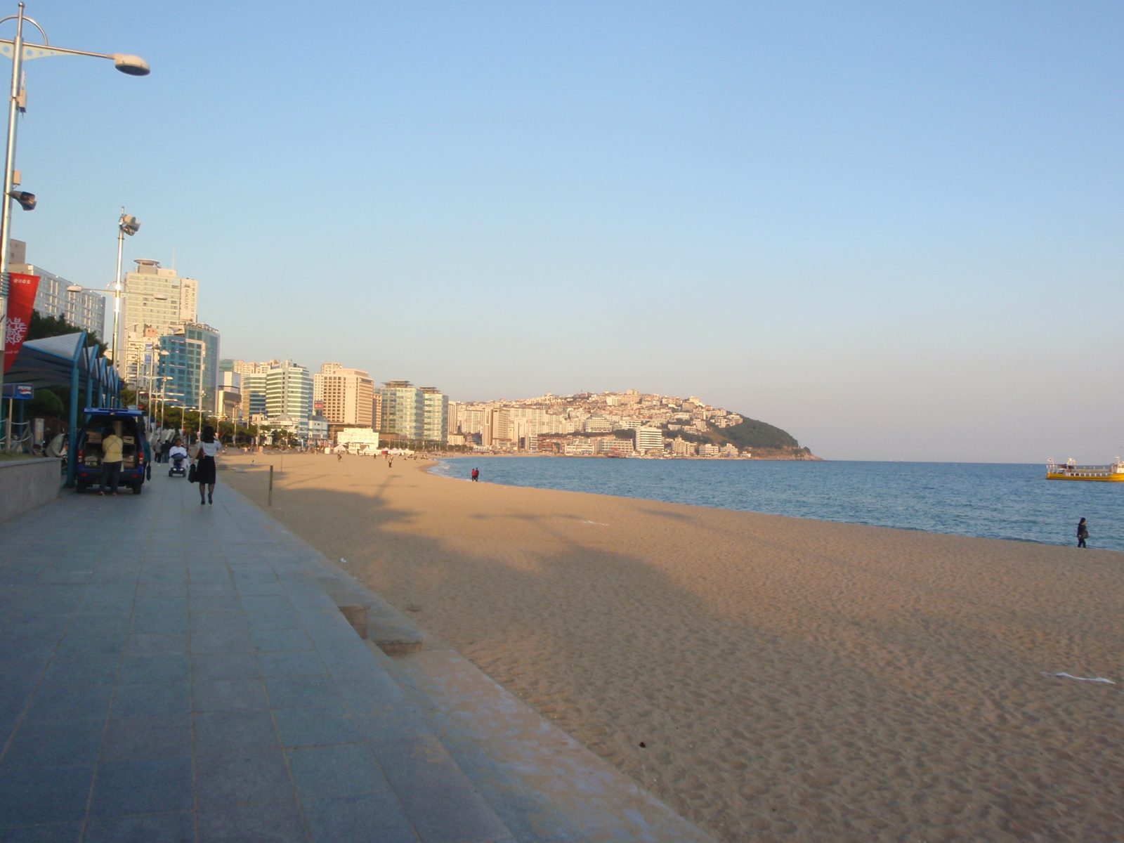 The beach in Haeundae, Busan.  Apparently they have set some Guinness records here such as most...