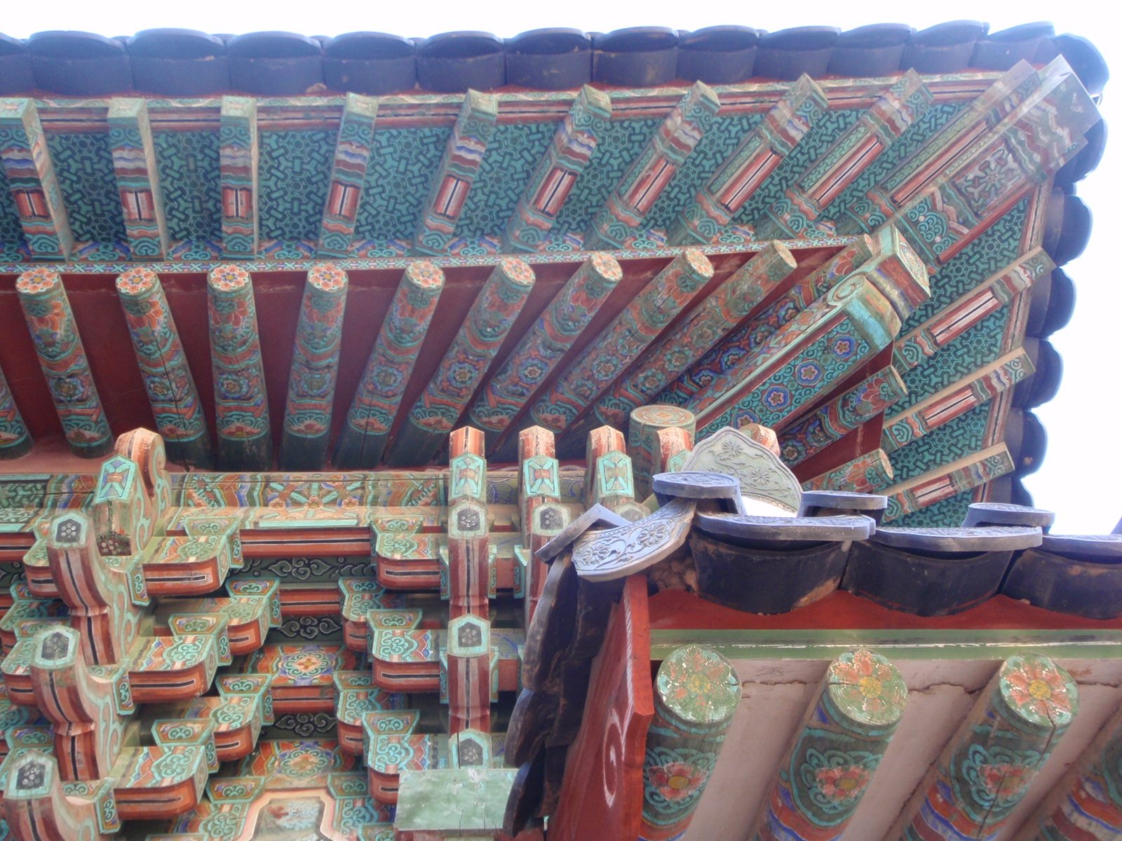 A corner of the roof.