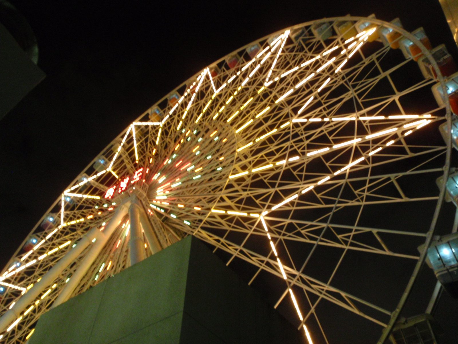 My favorite ride of the evening: the Ferris wheel that took maybe 20 minutes for 1 rotation.  I...