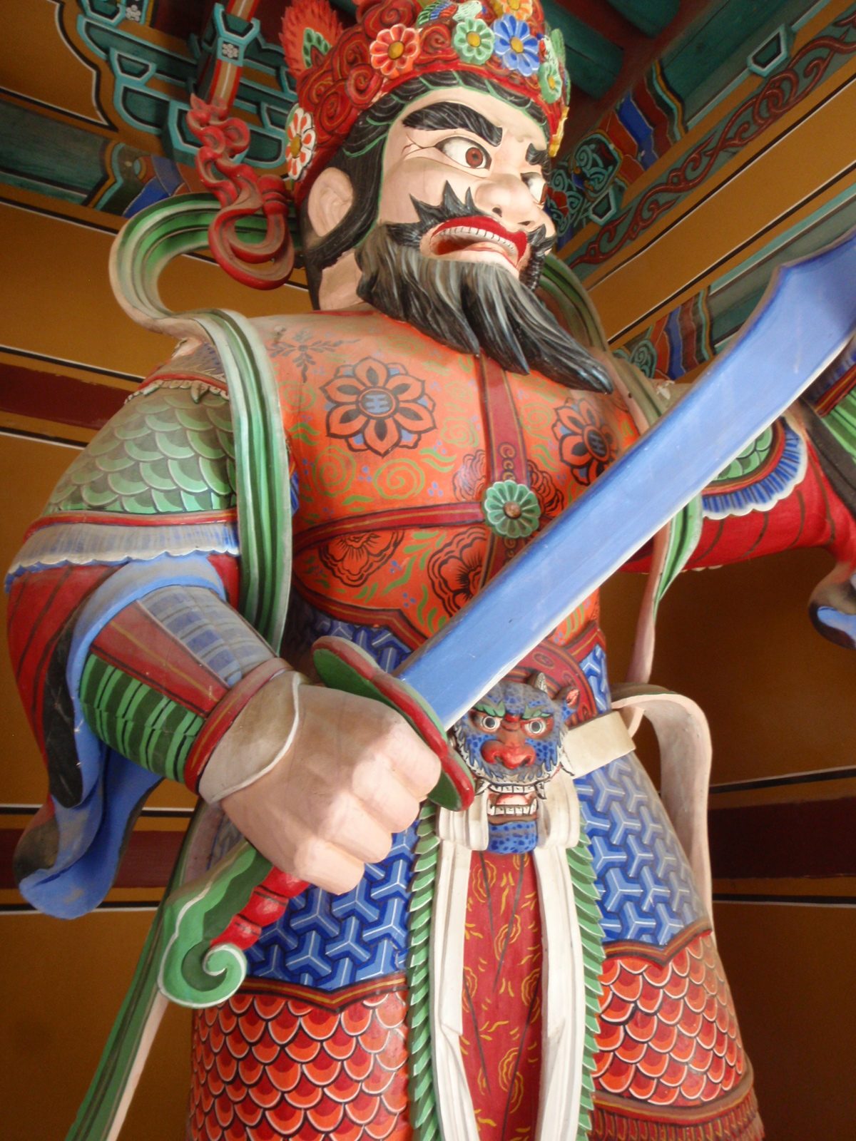 Guard to the next temple we went to see.  I forget the name.