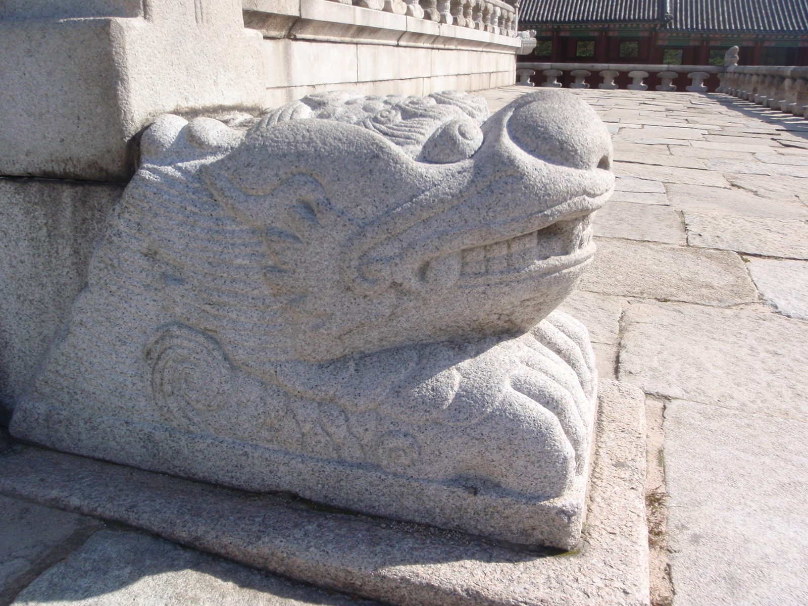 Another cool statue in the palace.  Probably a dragon of some sort, but I am not sure.  It looks...