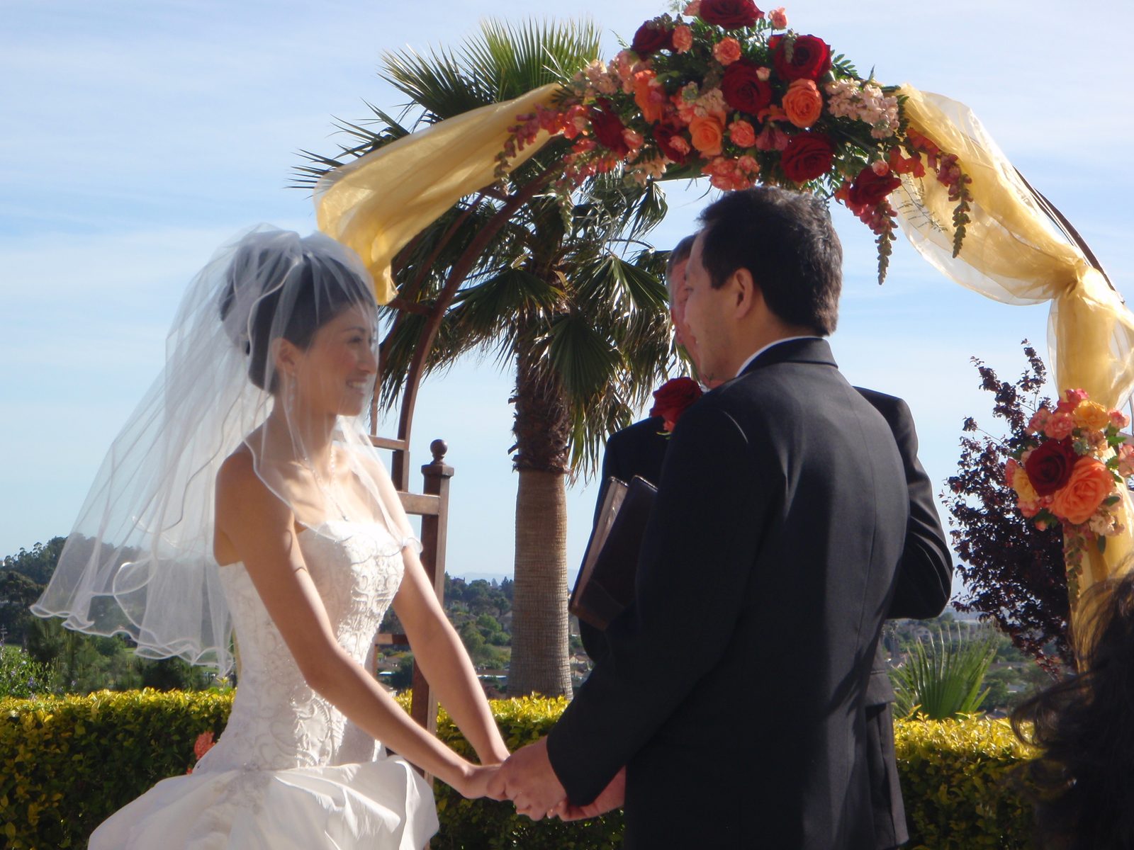 Linda and Larry. They each had written personal vows to read, which were really quite touching,...