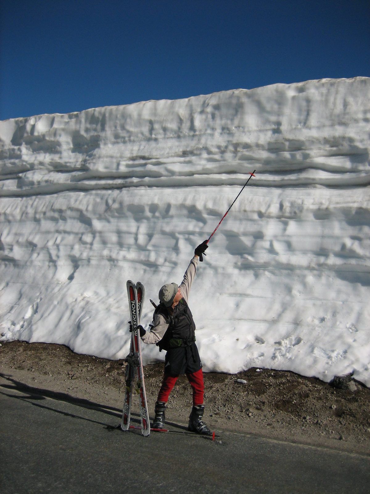 More snow than you can shake a stick (pole?) at.