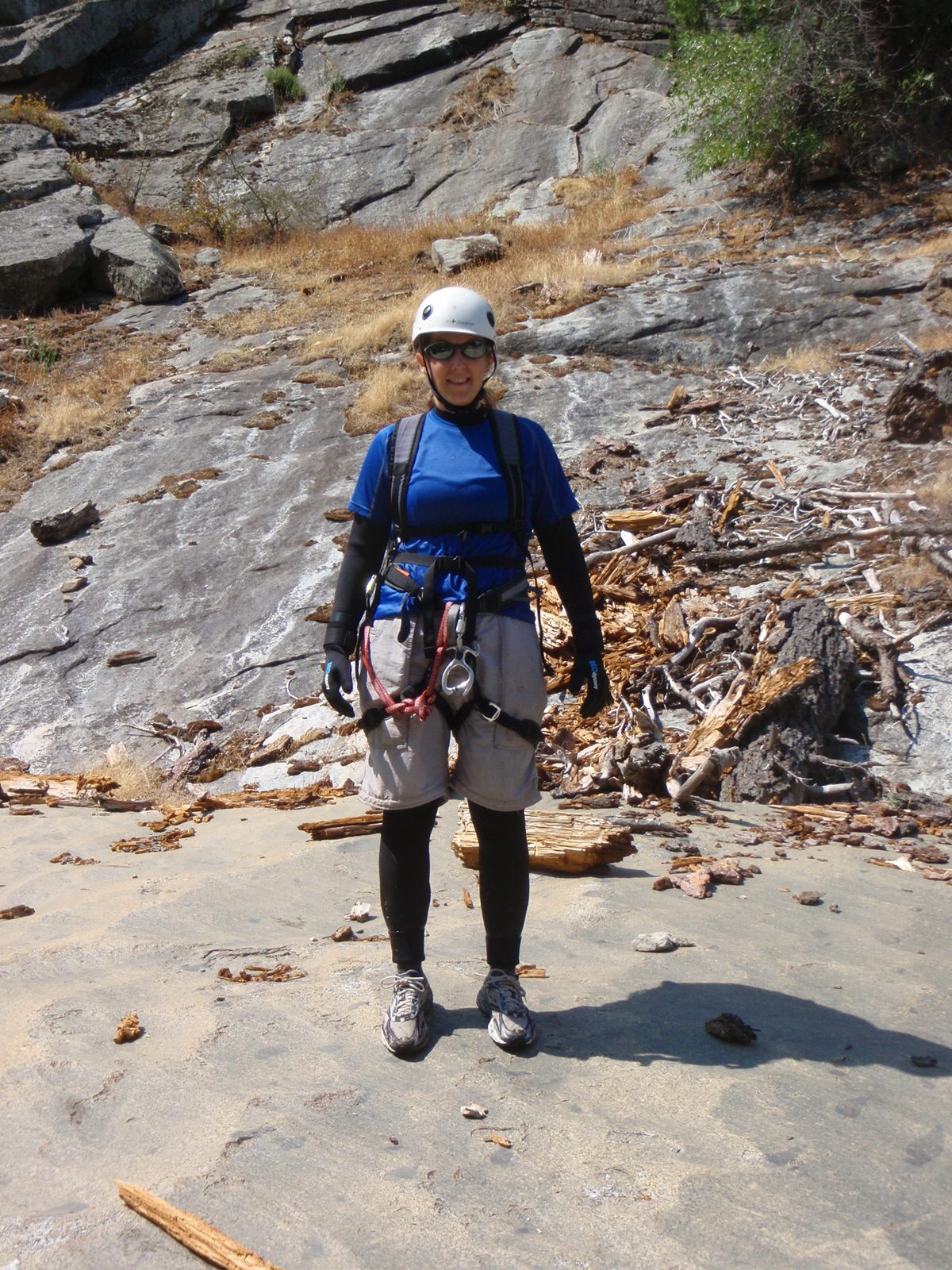Catherine, on dry ground again.