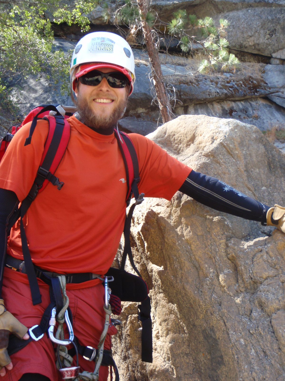 John, at the top of the second rappel.