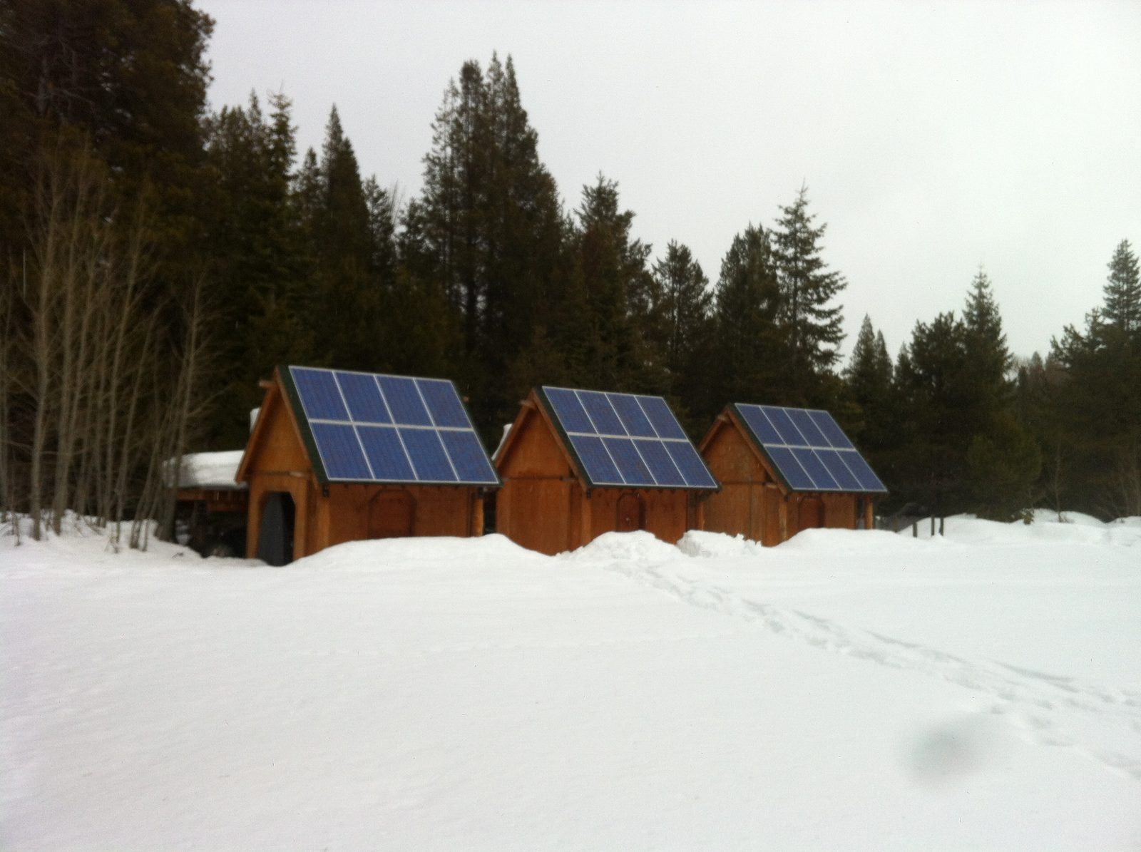 After another half mile of skiing, we arrived at the Lost Trail Lodge compound. Totally off the...