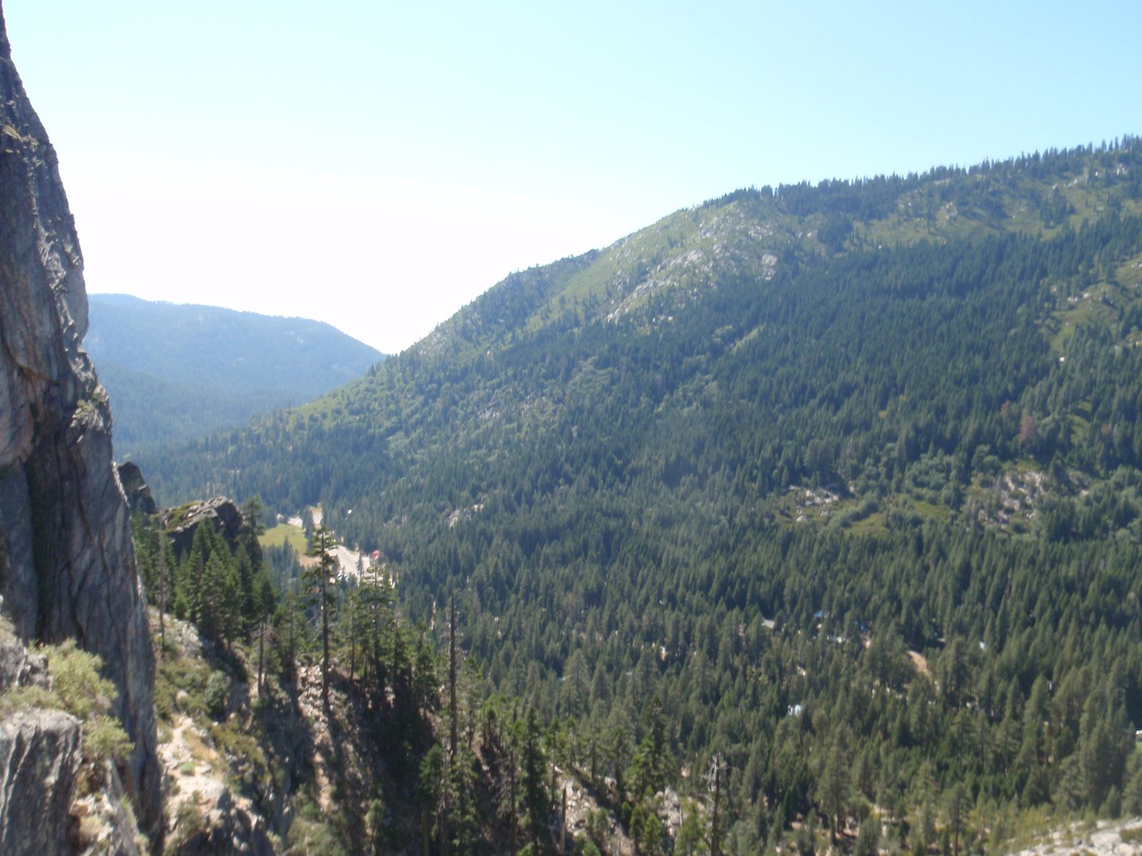 View from the first belay ledge.