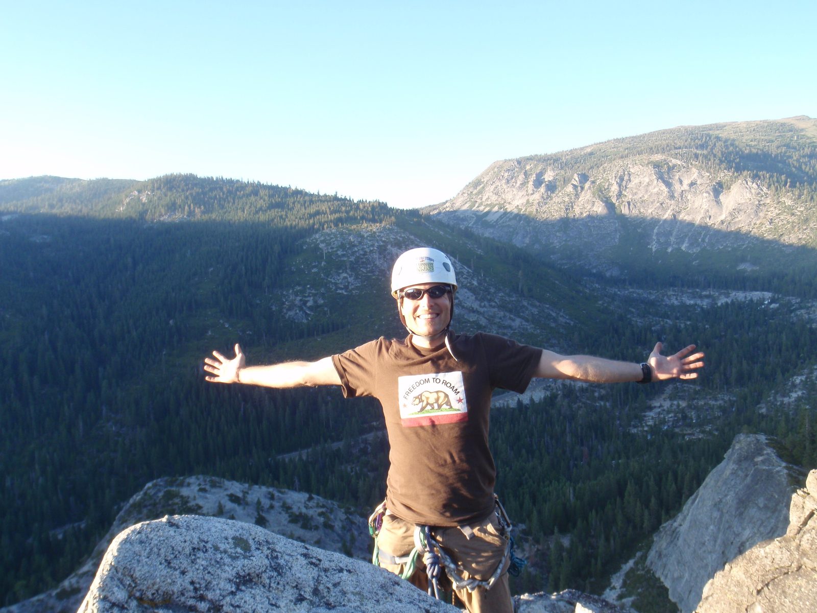 Pretty good day. Also got to the top just in time to watch the sun start to set.