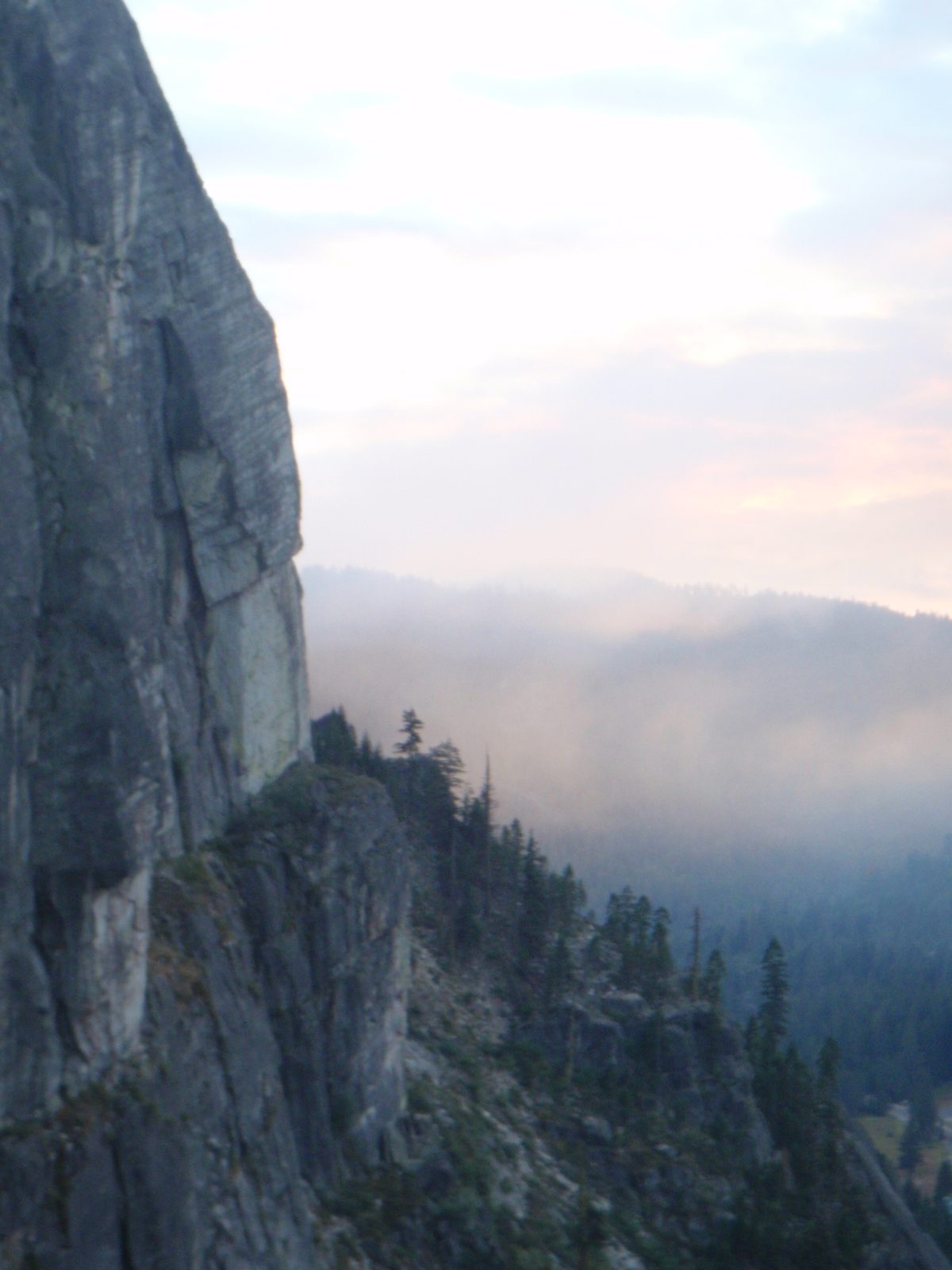 Traveler Buttress and forest fire.