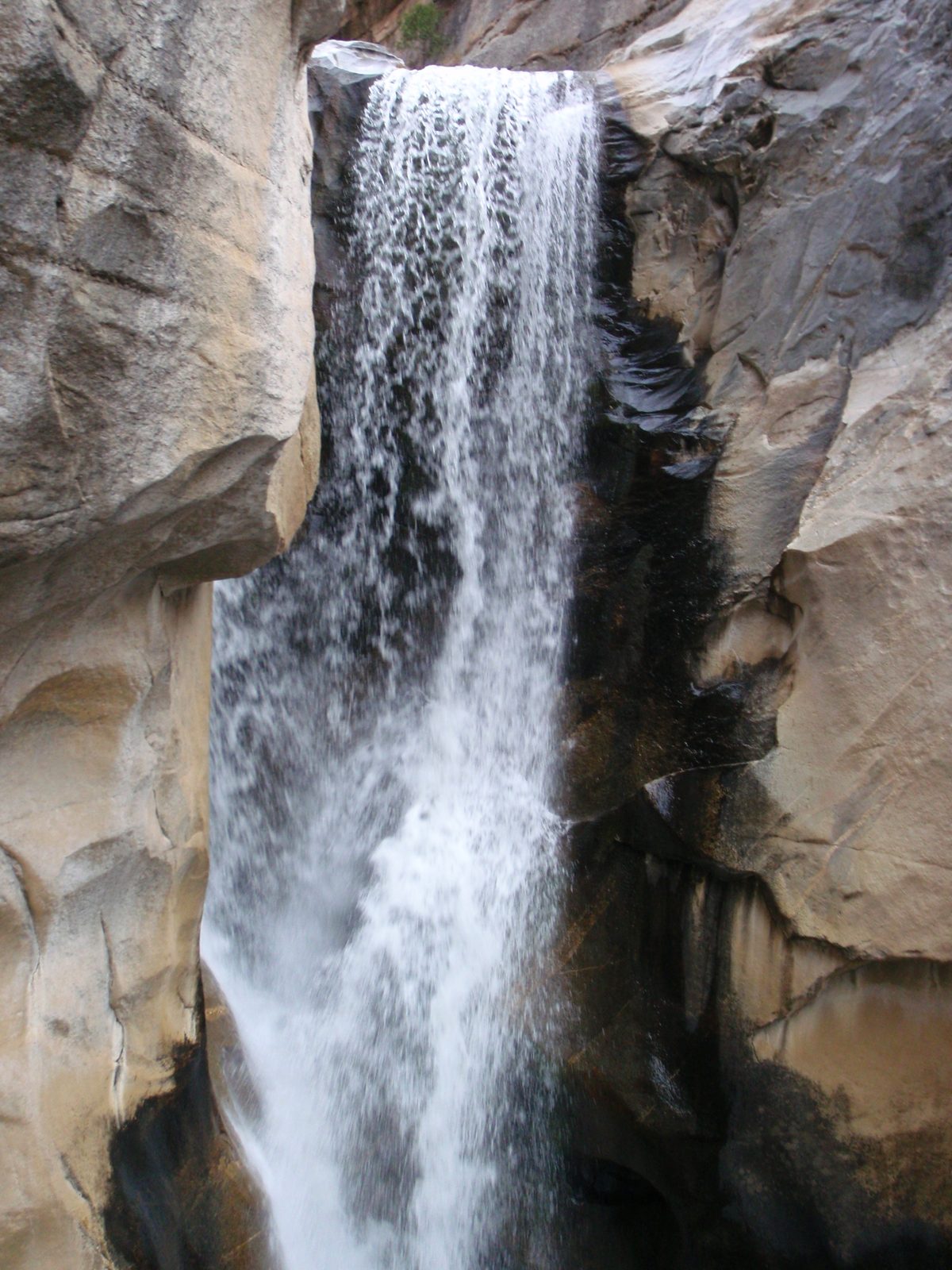 A picture of the 100 ft falls, captured from a unique vantage point, perhaps 50 ft off the...