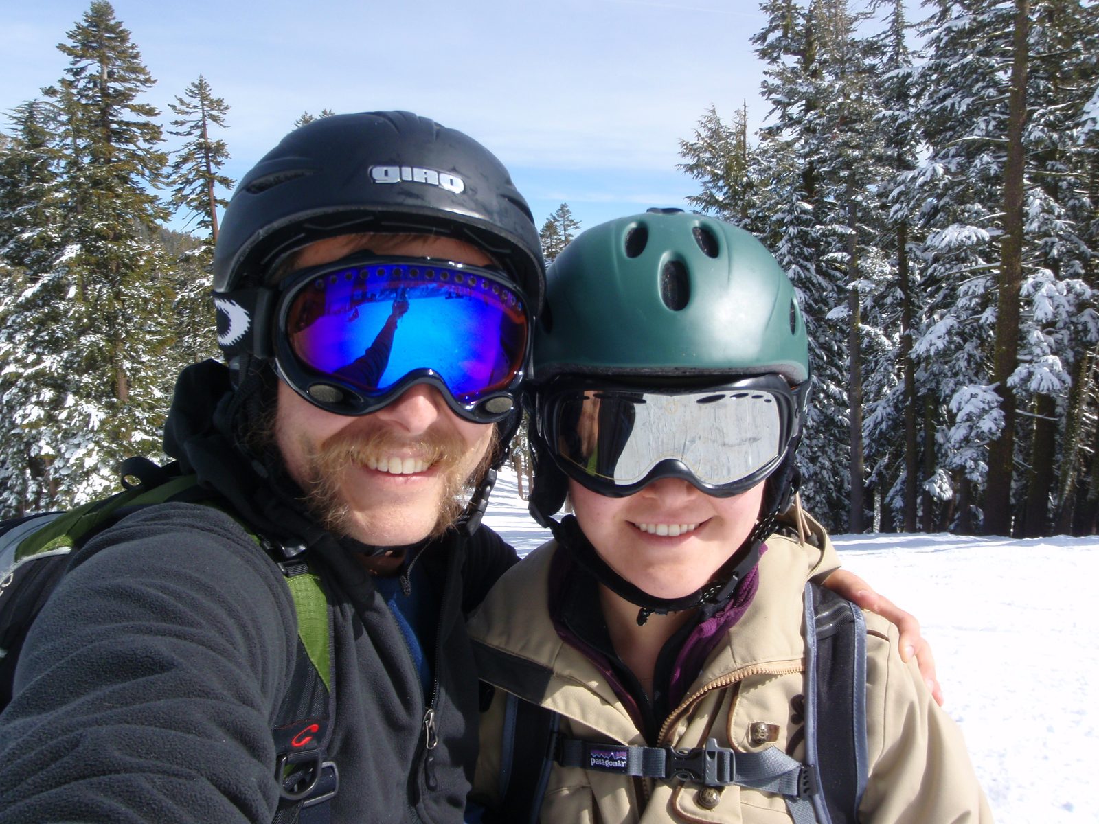 John at Alpine Meadows.  It was so warm my friend Jon saw a mosquito while waiting in line at a...