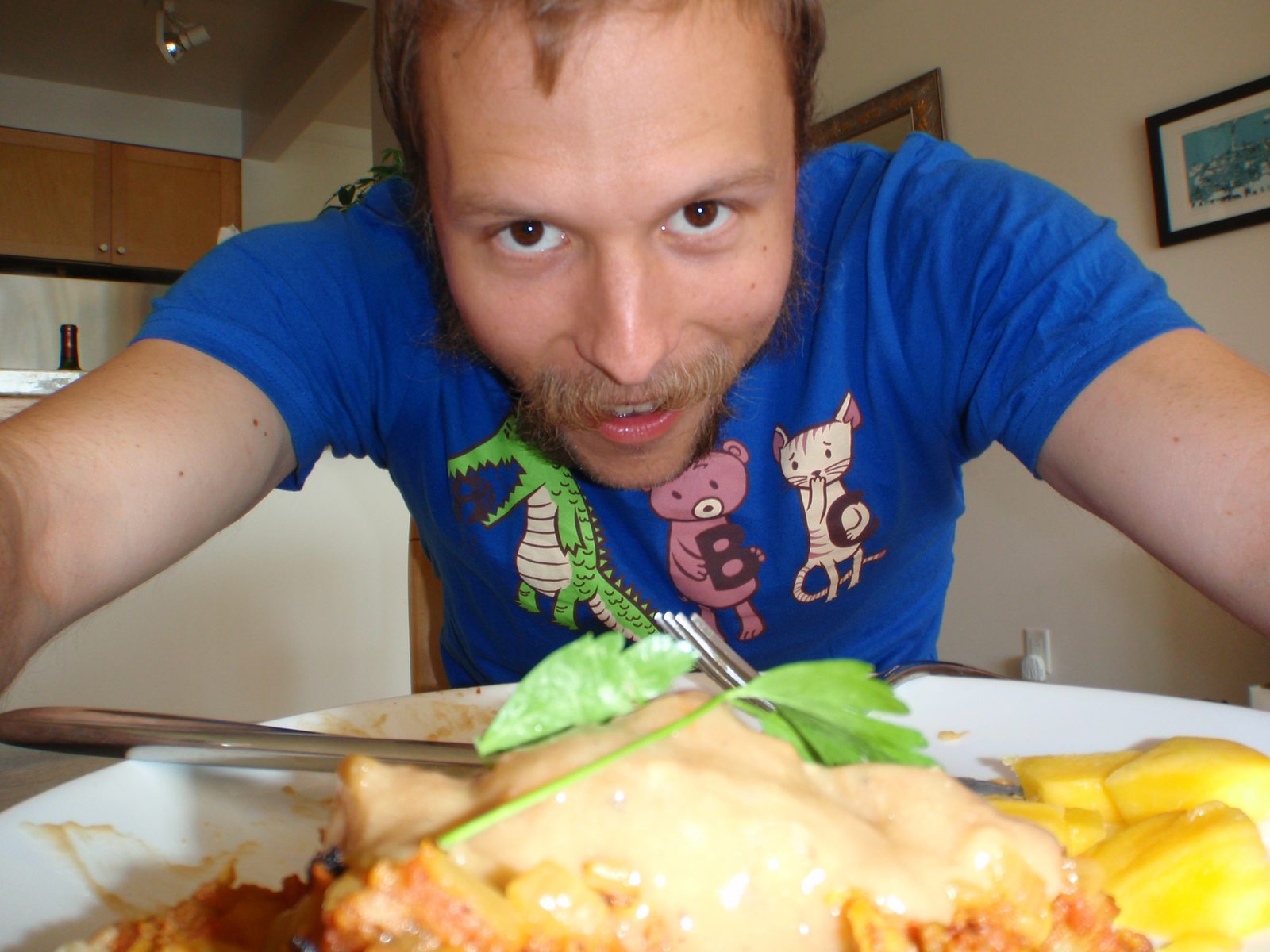 John with his brunch.