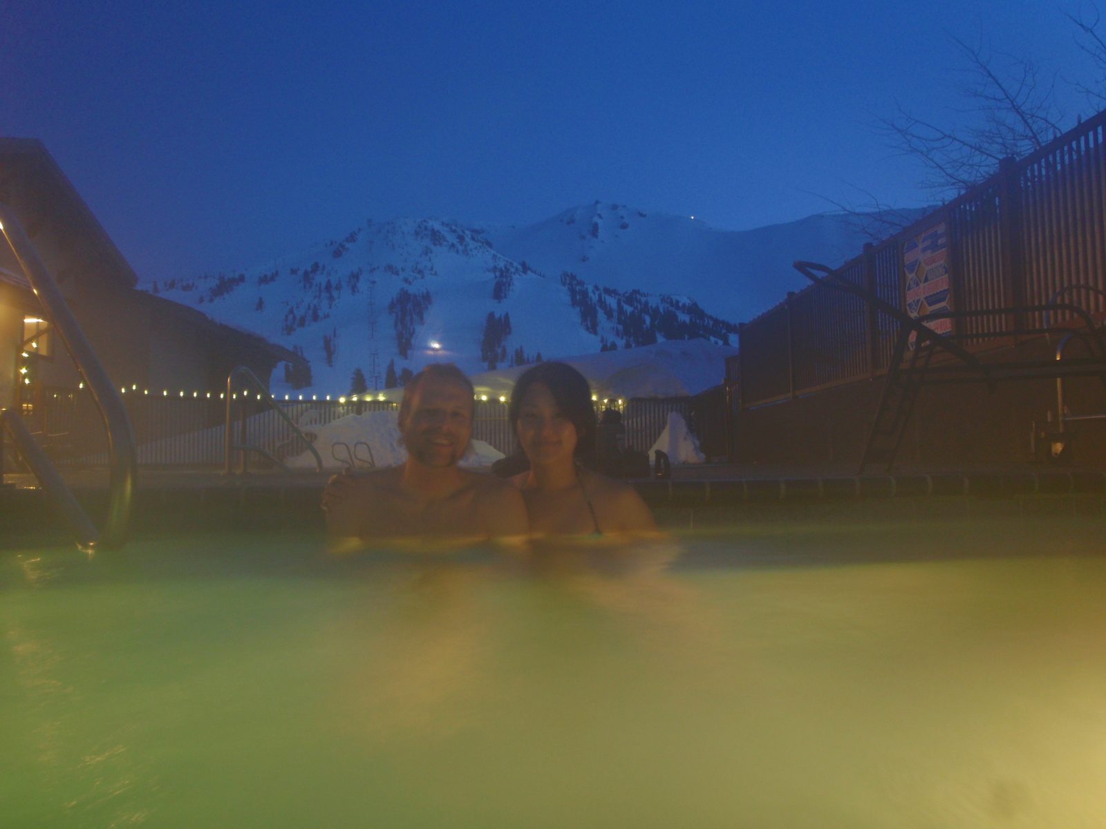On day 3, we went to the hot tub again, except this time we were the only ones there.  I set...