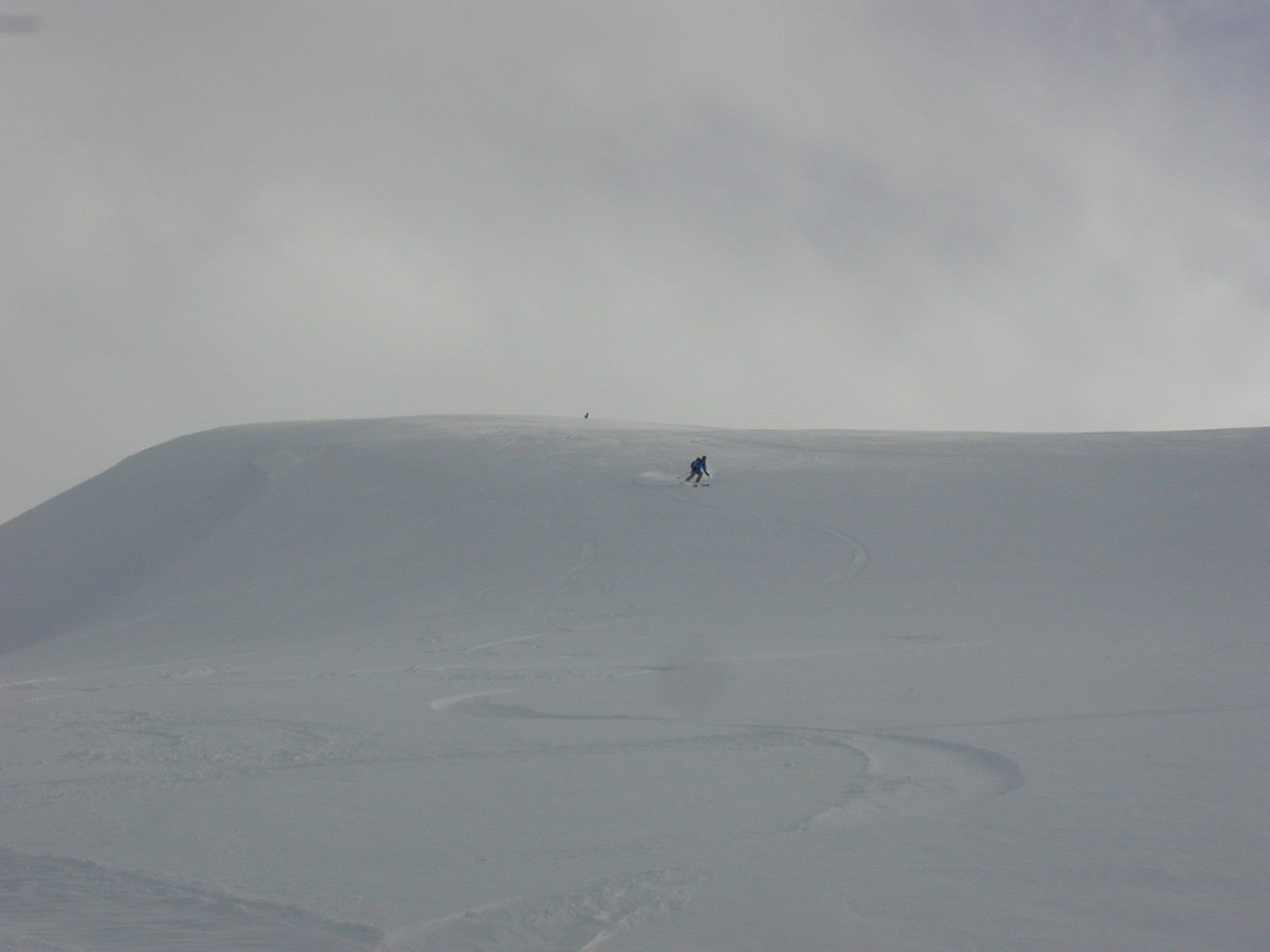 Rachel, cruising down from the top of our hike (unknown peak) Saturday afternoon.