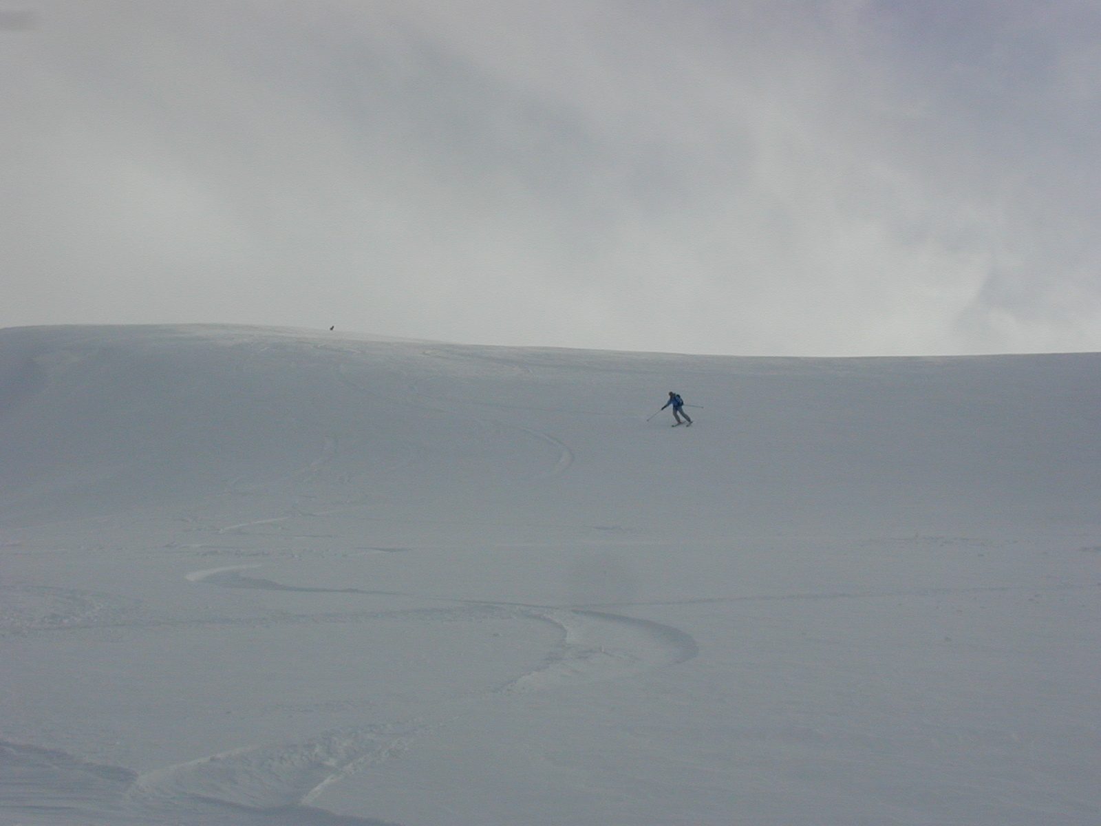 Rachel, cruising down from the top of our hike (unknown peak) Saturday afternoon.