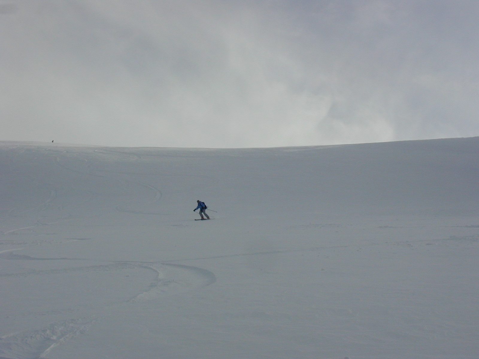Rachel, cruising down from the top of our hike (unknown peak) Saturday afternoon.