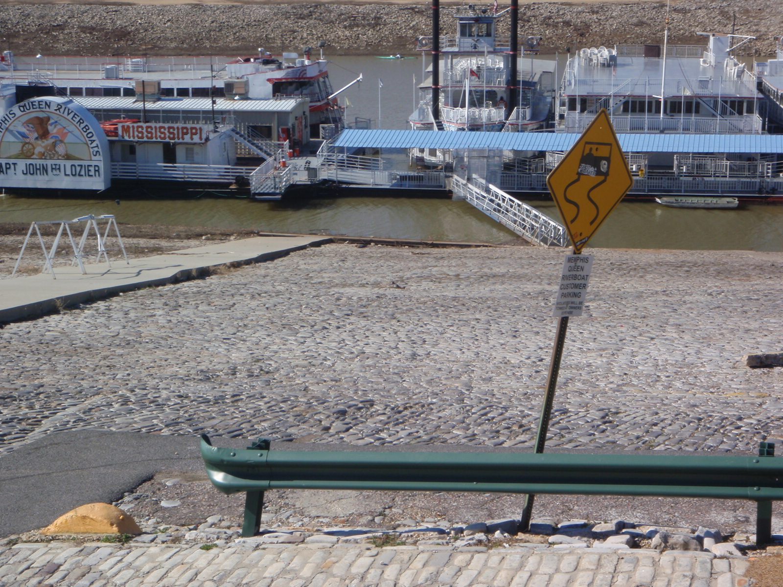 Cool, they actually let you drive your car into the Mississippi River.  Or you can park it by...