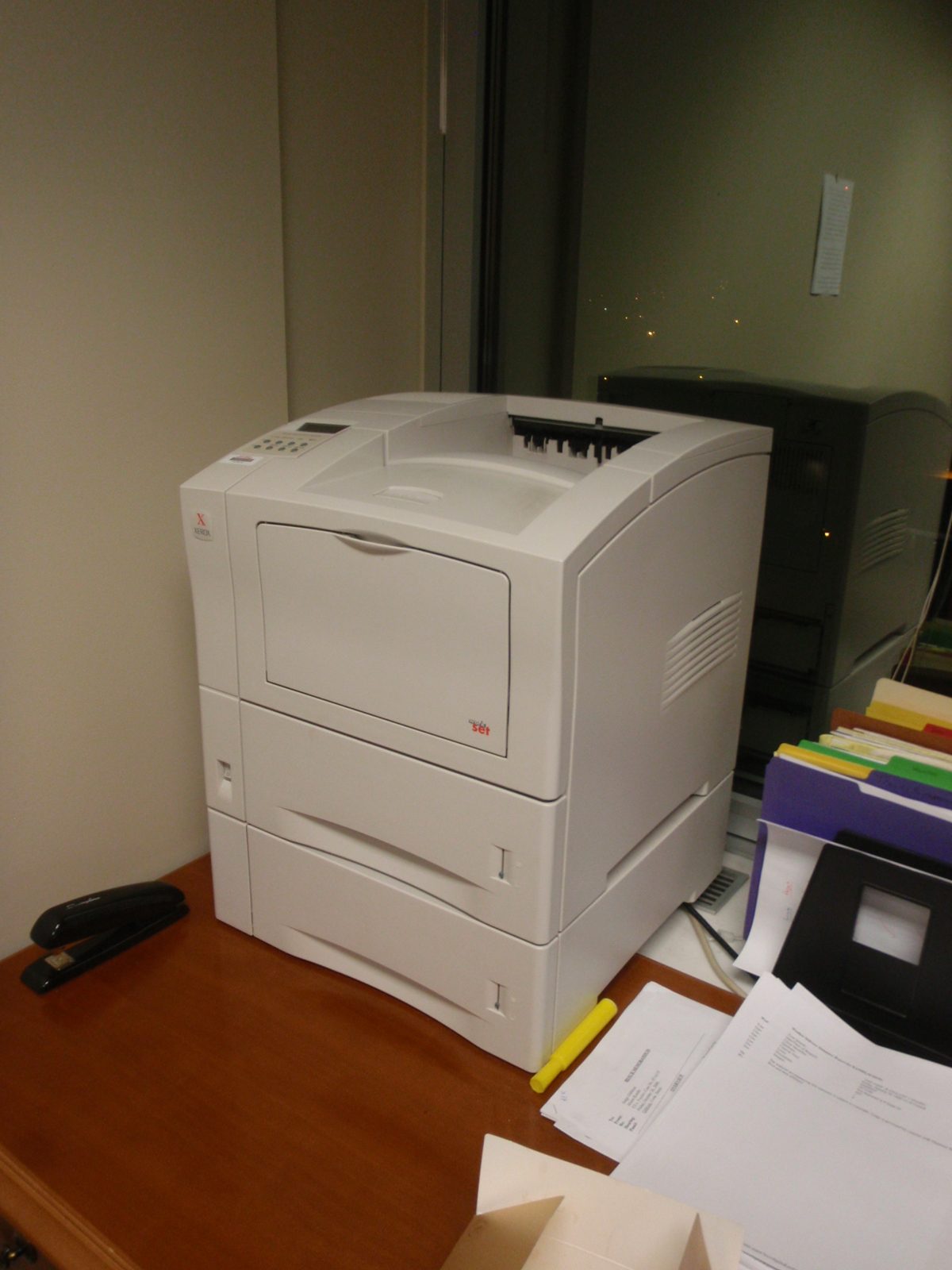 Alison's very own printer, which I'd like to point out is bigger than the printer that our 35...