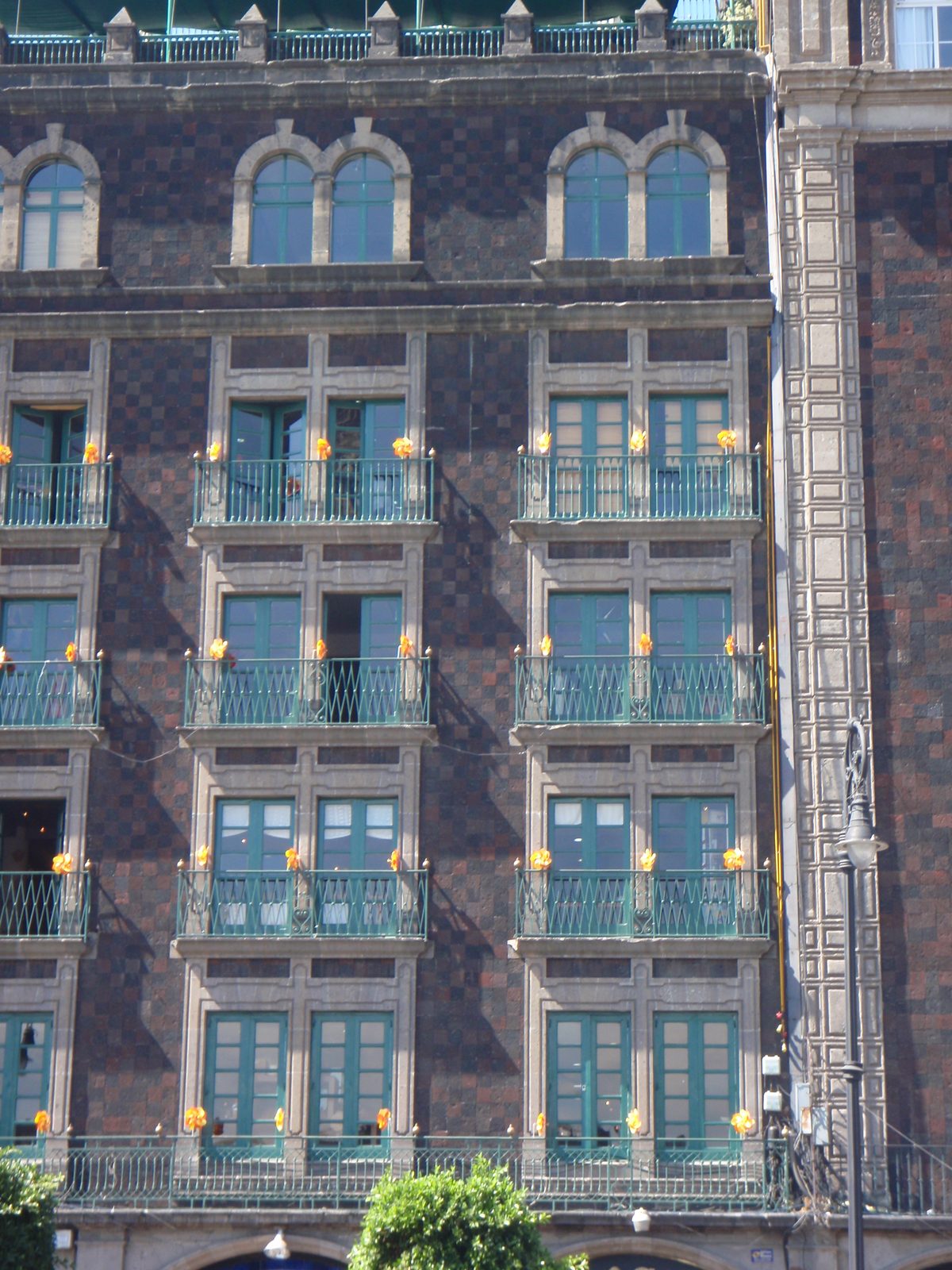 Apartment building lining the Zócalo, the main plaza in Mexico City.  I felt like this section...