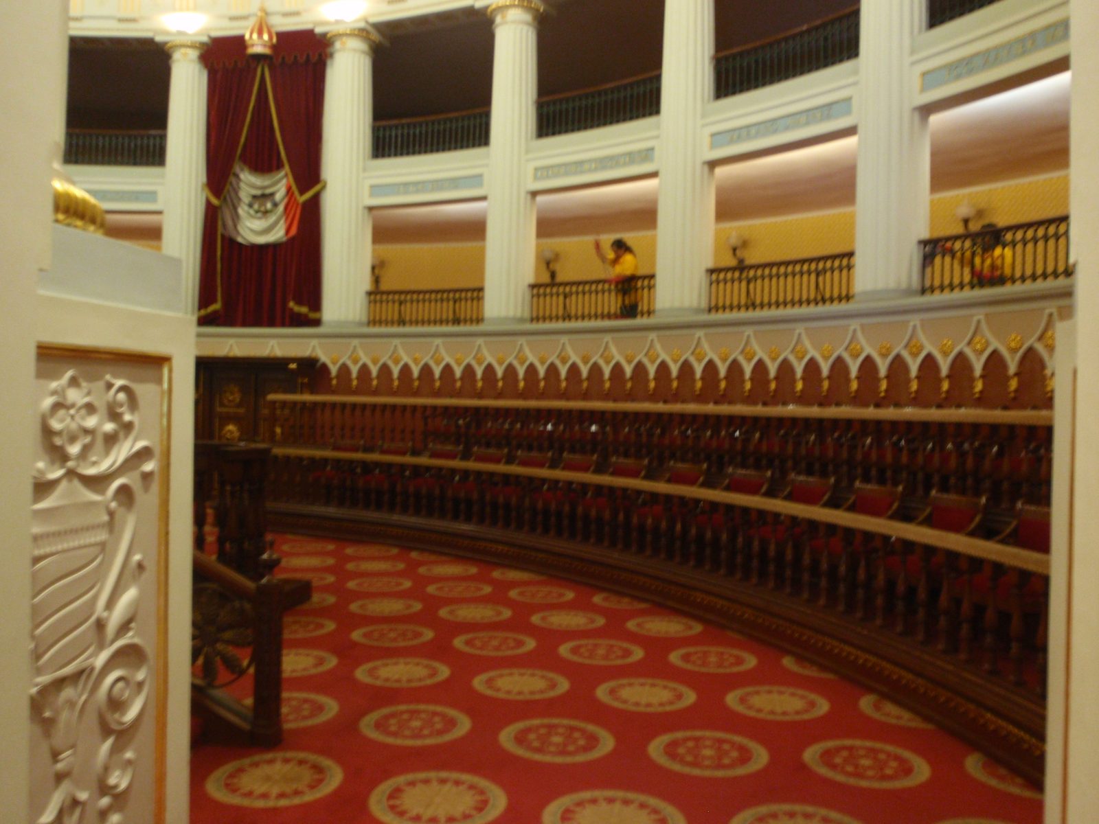 I think this room is where their legislative body meets.