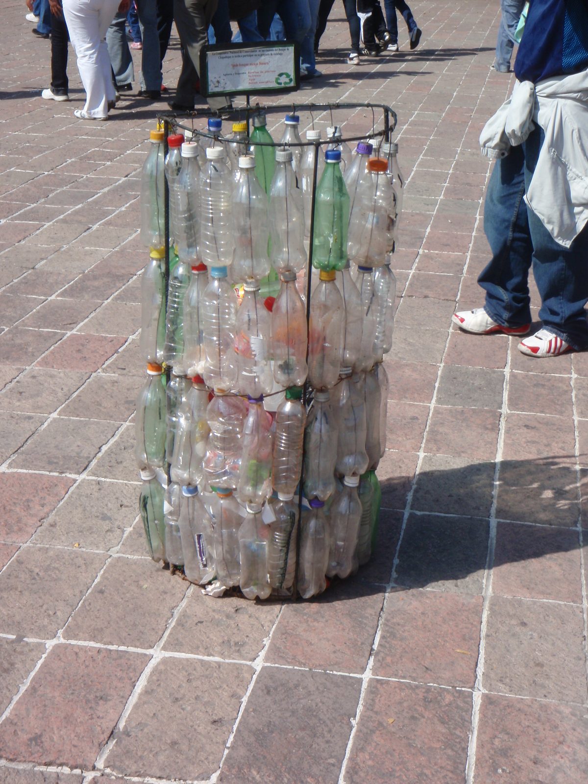 Really neat inexpensive recycling canisters cheap, which immediately convey what they are to be used for.
