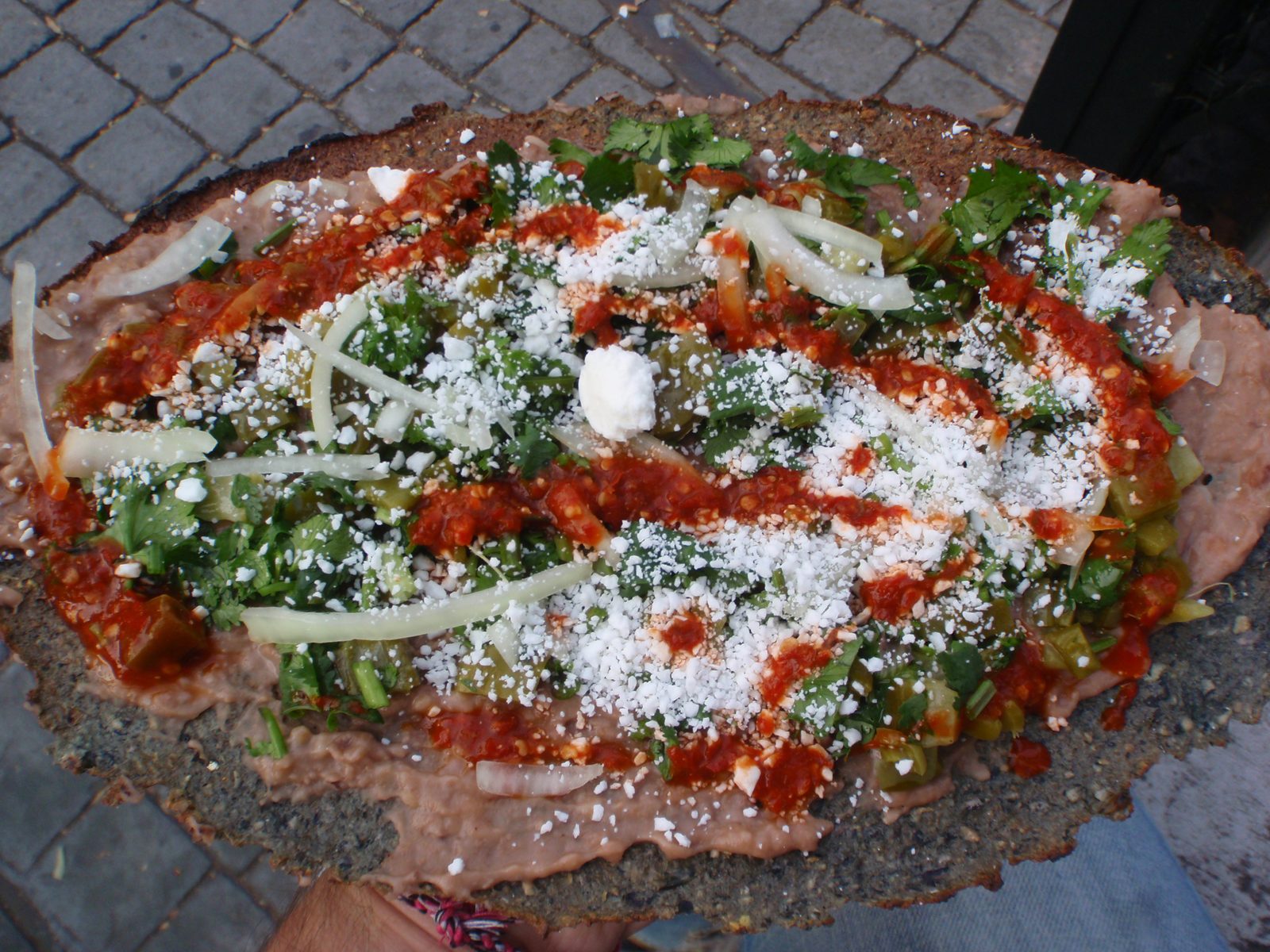 I was pretty happy with this meal.  I bought it off a lady at a sidewalk stand just outside...