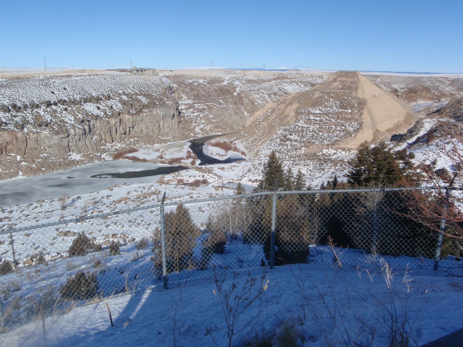 The Teton Dam!  Or the remains of it.  And now the favorite hang out of some clay pidgeon...