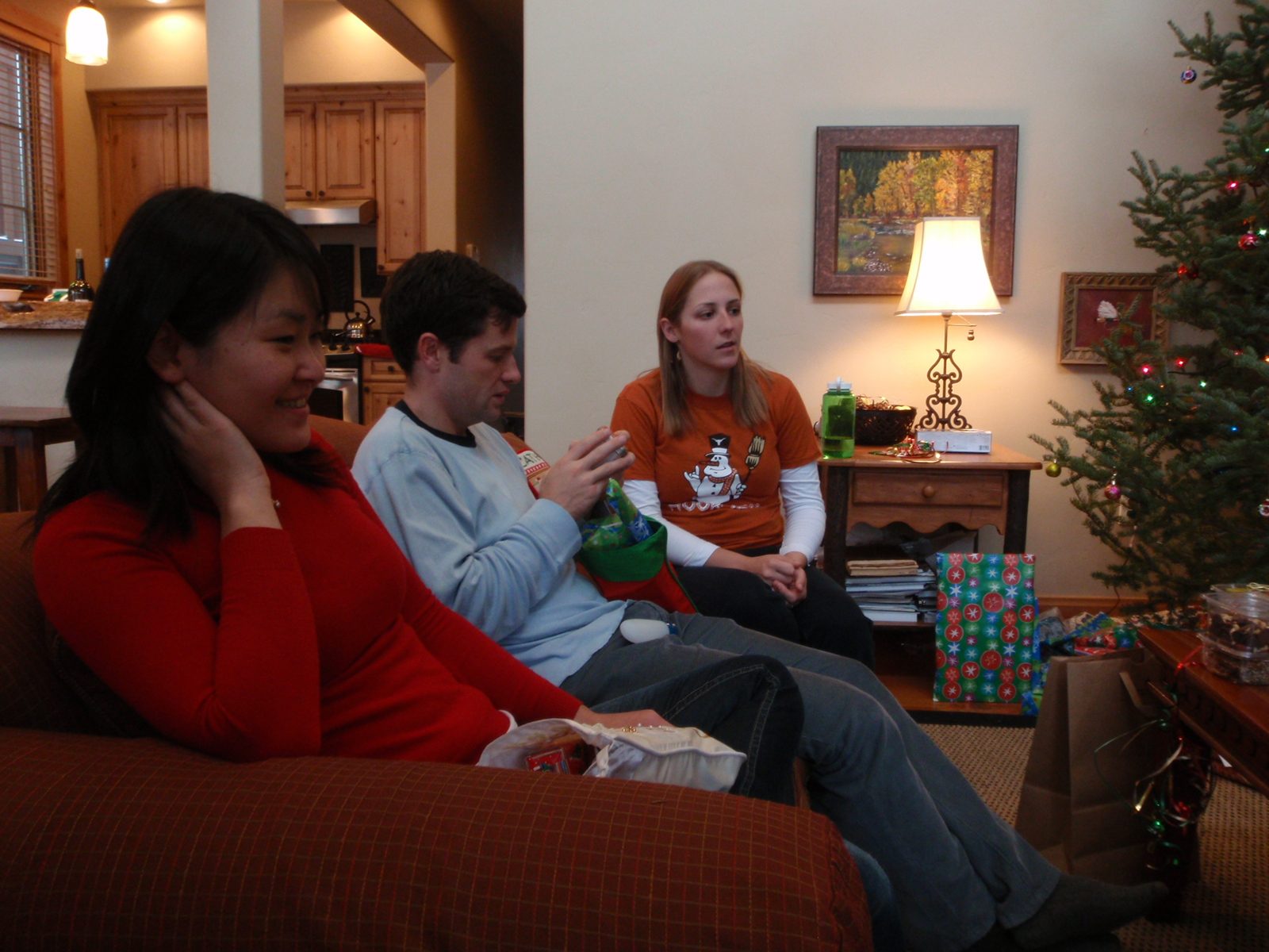 Another shot of the kids on Christmas morning.