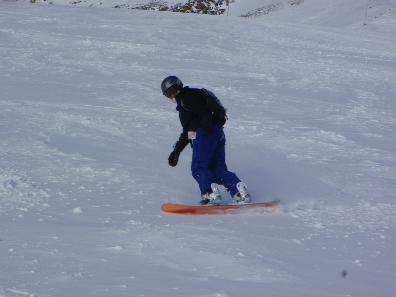 Catherine again: wonderful wind-blown snow which made every run feel like first tracks.