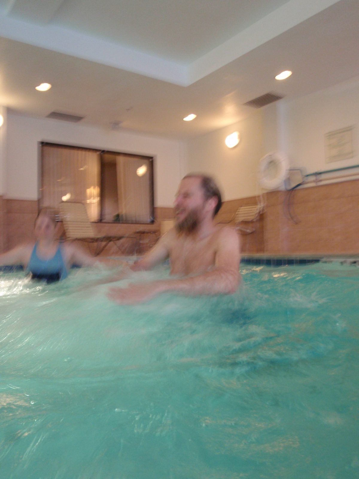 John and Catherine making waves.