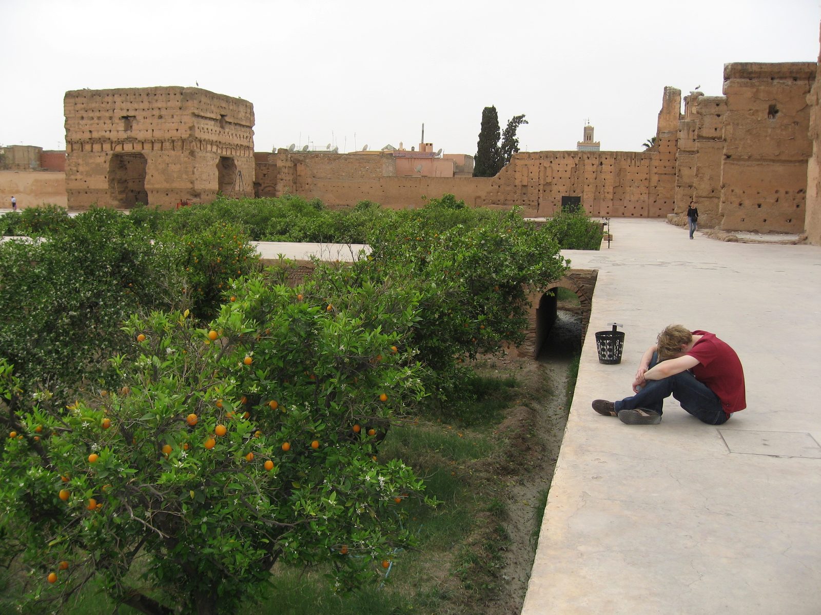 Trevor in the El Badi Palace, beginning to feel the effects of sleep deprivation.  (Our 6:00 am...