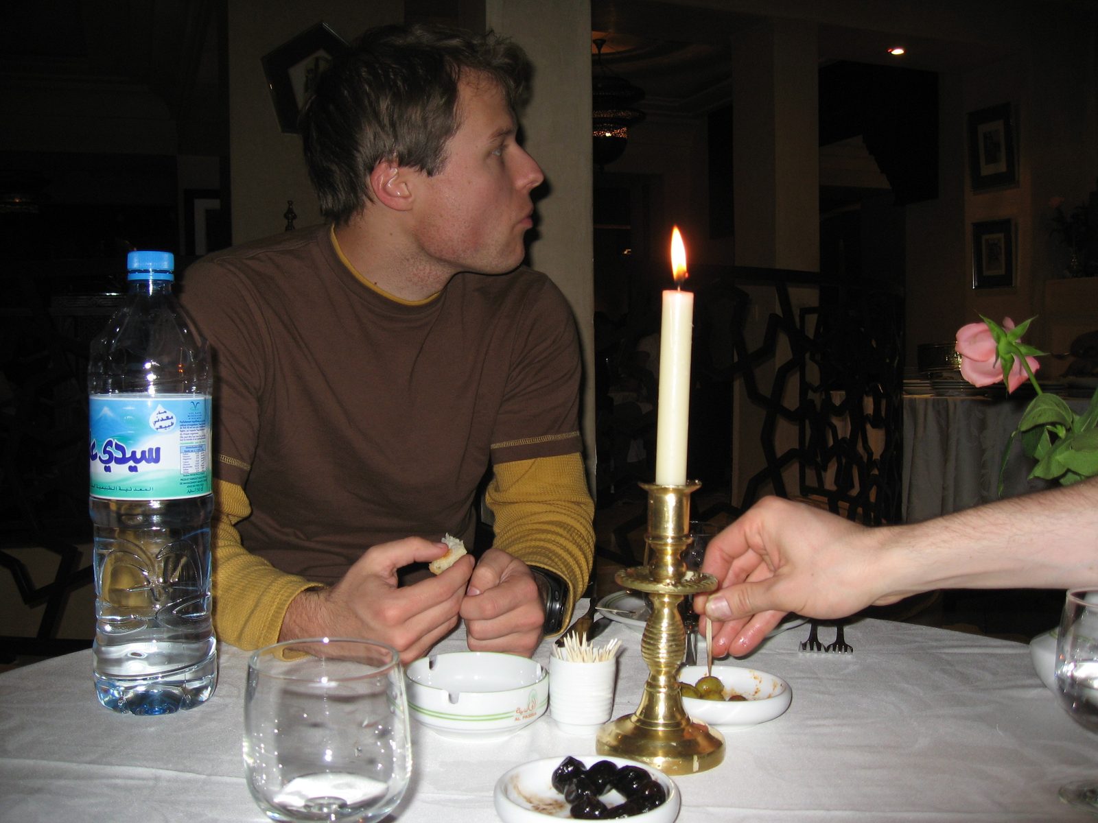 John, and Trevor's right hand in Al Fassia, one of Marrakech's finest restaurants.  Recommended...
