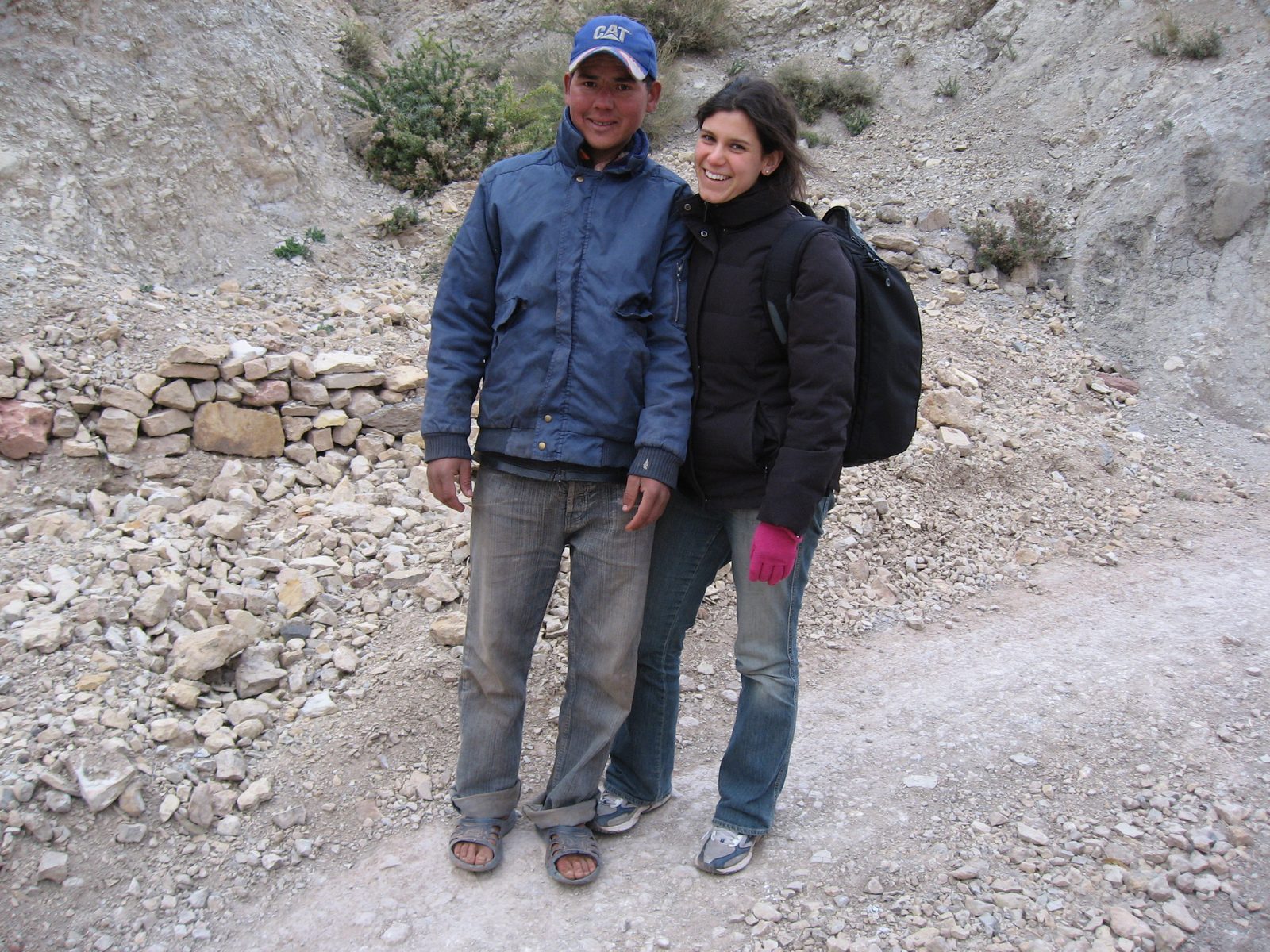 Heidi and our mountain (road) guide.