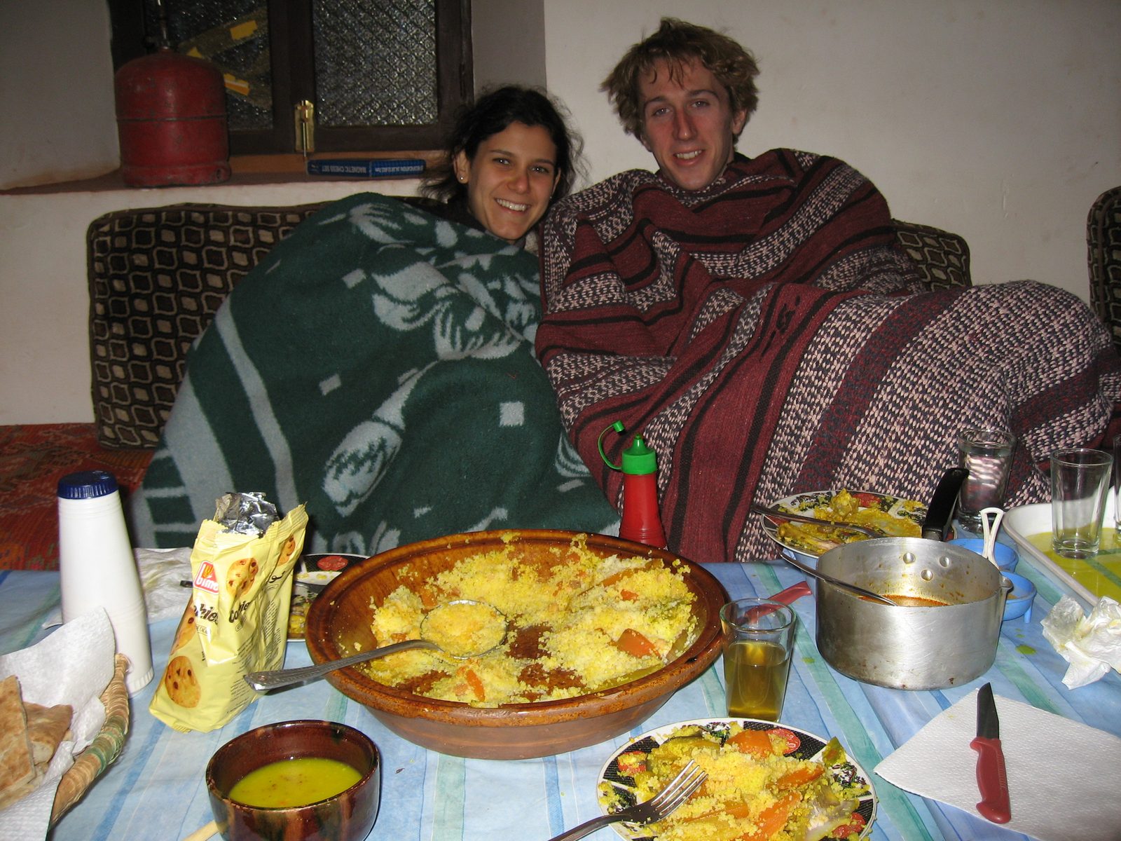 You normally don't think of Morocco as a cold place, but at 2,000 meters in March the evenings...