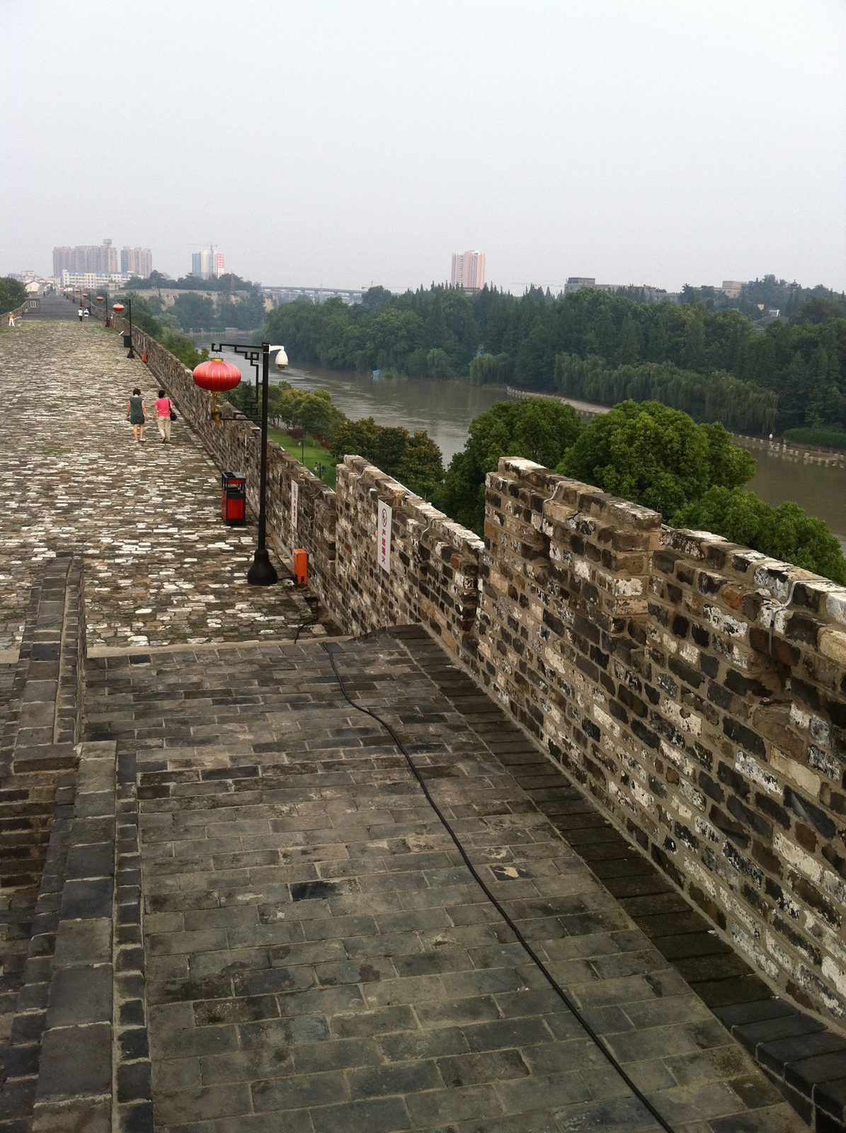 Outside the wall was a moat or river. The wall is about 600 years old and is fairly well...