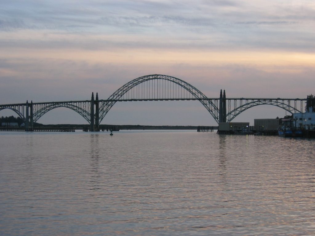 The Newport Yaquina Bay Bridge.