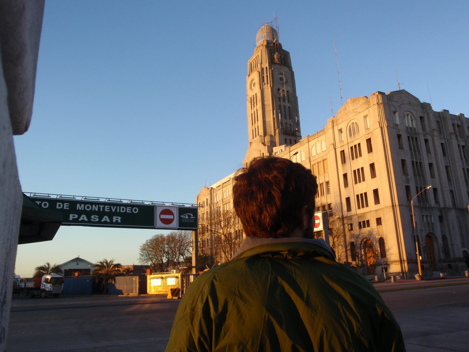 Jay checking out the now defunct ferro carril (train station).
