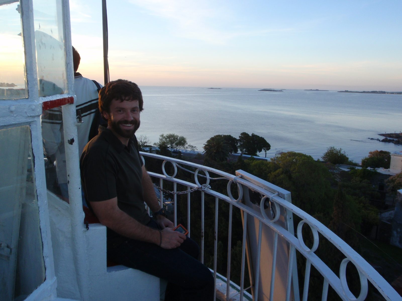 Jay at the top of the lighthouse. 