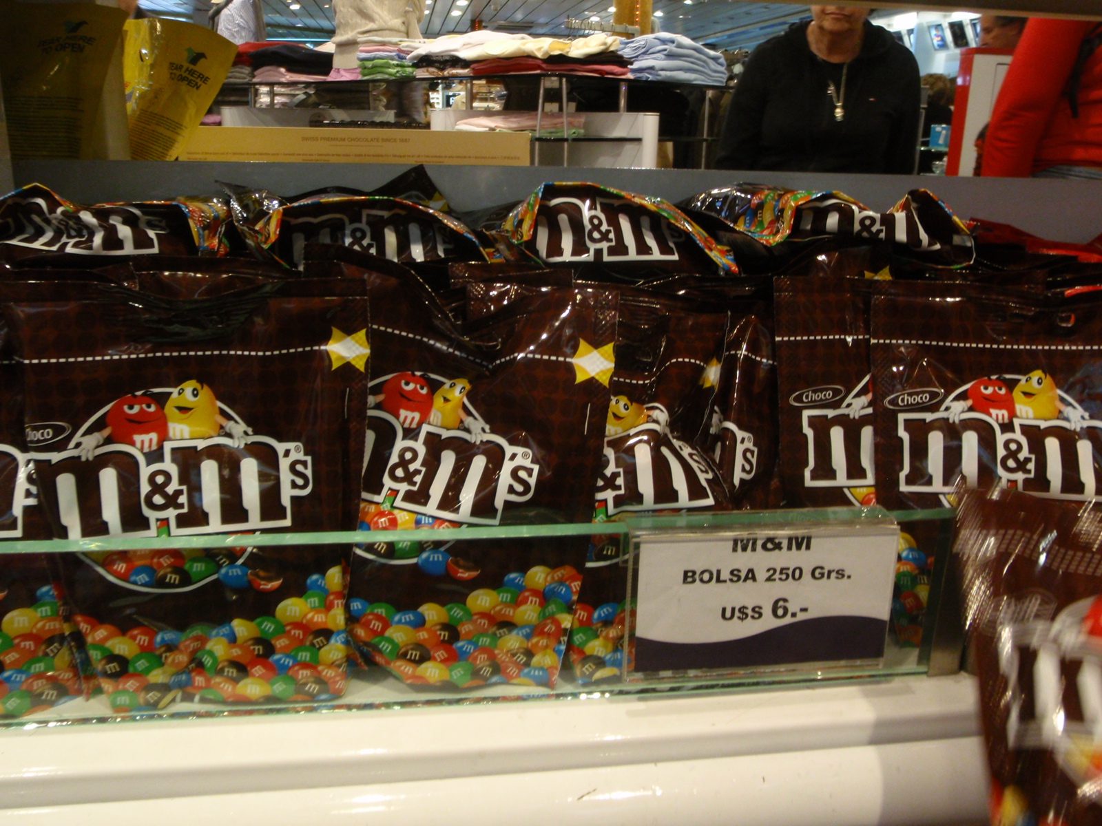 $6 for M&M's.  No thanks.
