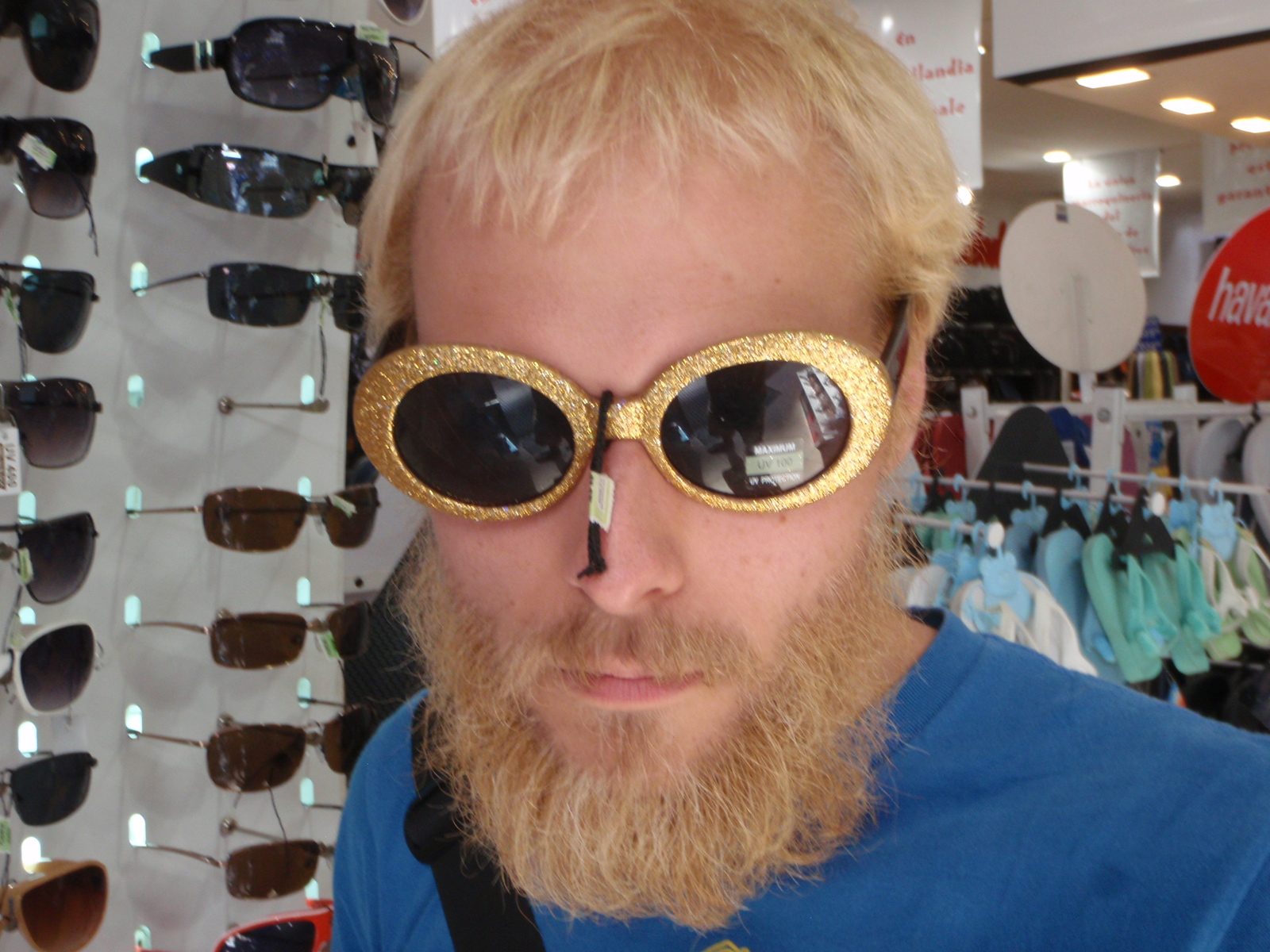 Doing a little shopping on Avendida Florida.  We were watched like hawks by the floor staff. ...