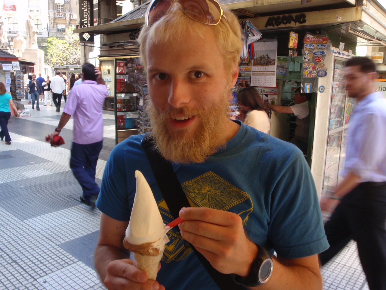 I was very excited about this ice cream.  The best type in Argentina was dulce de leche ice...