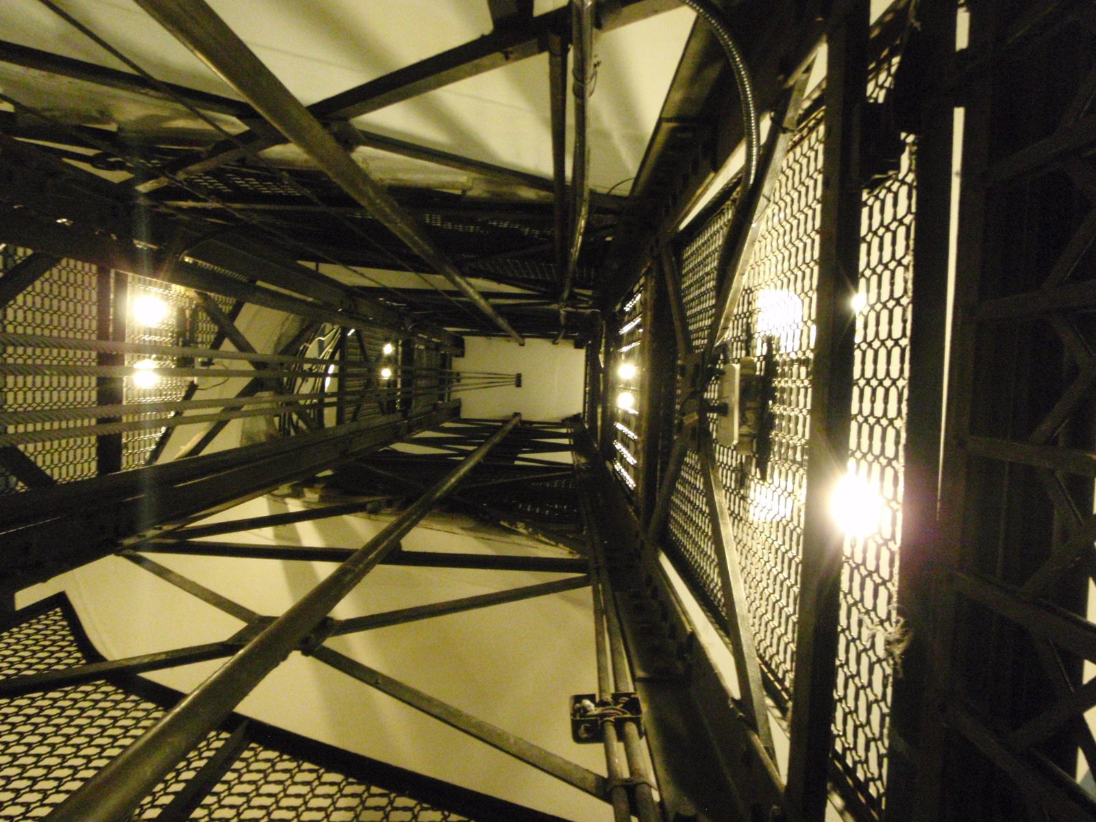 Elevator shaft in our hostel.
