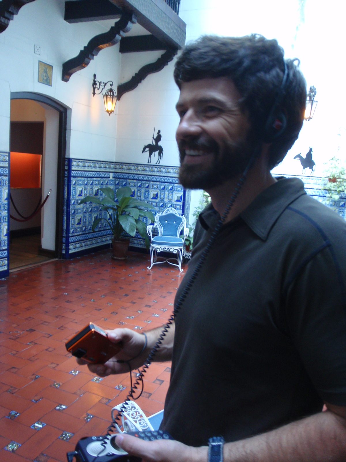 Jay at the Evita museum in Buenos Aires' exclusive Retiro neighborhood.