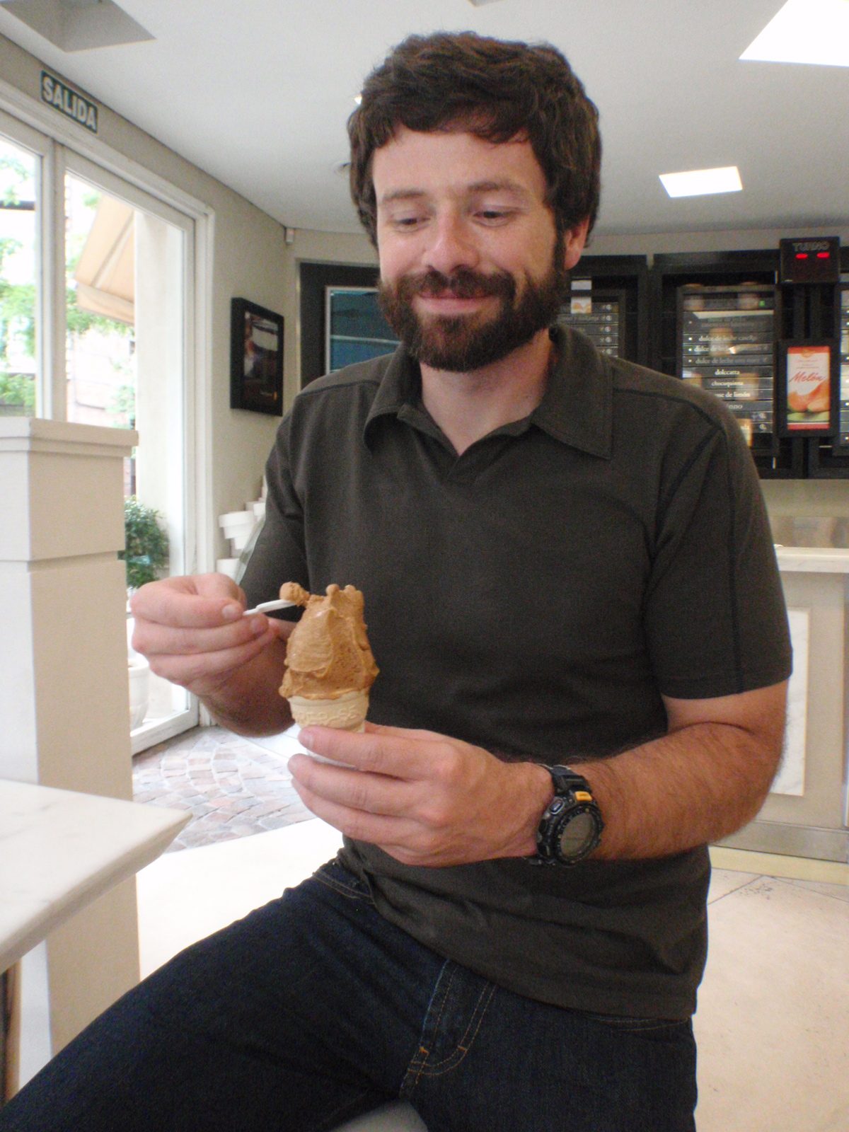 Jay had actually said he didn't want ice cream before we got here.