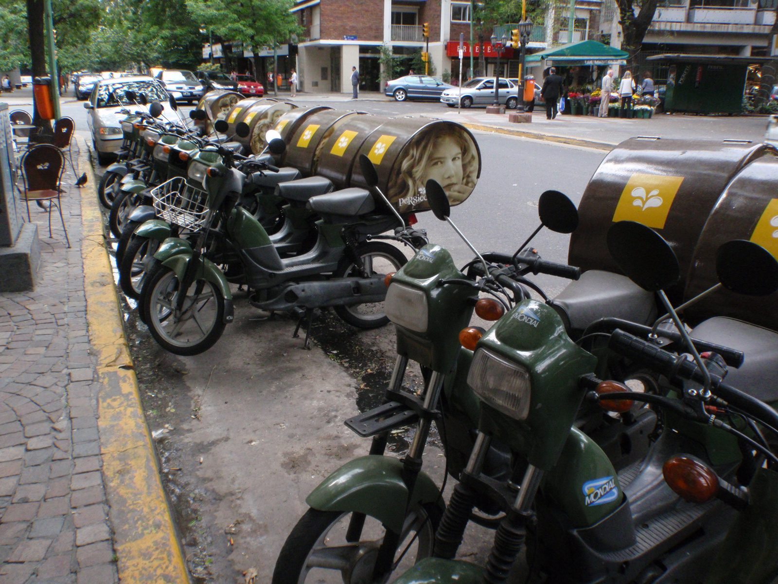 Ice cream delivery scooters.  Apparently if you want an ice cream cone in Buenos Aires and don't...