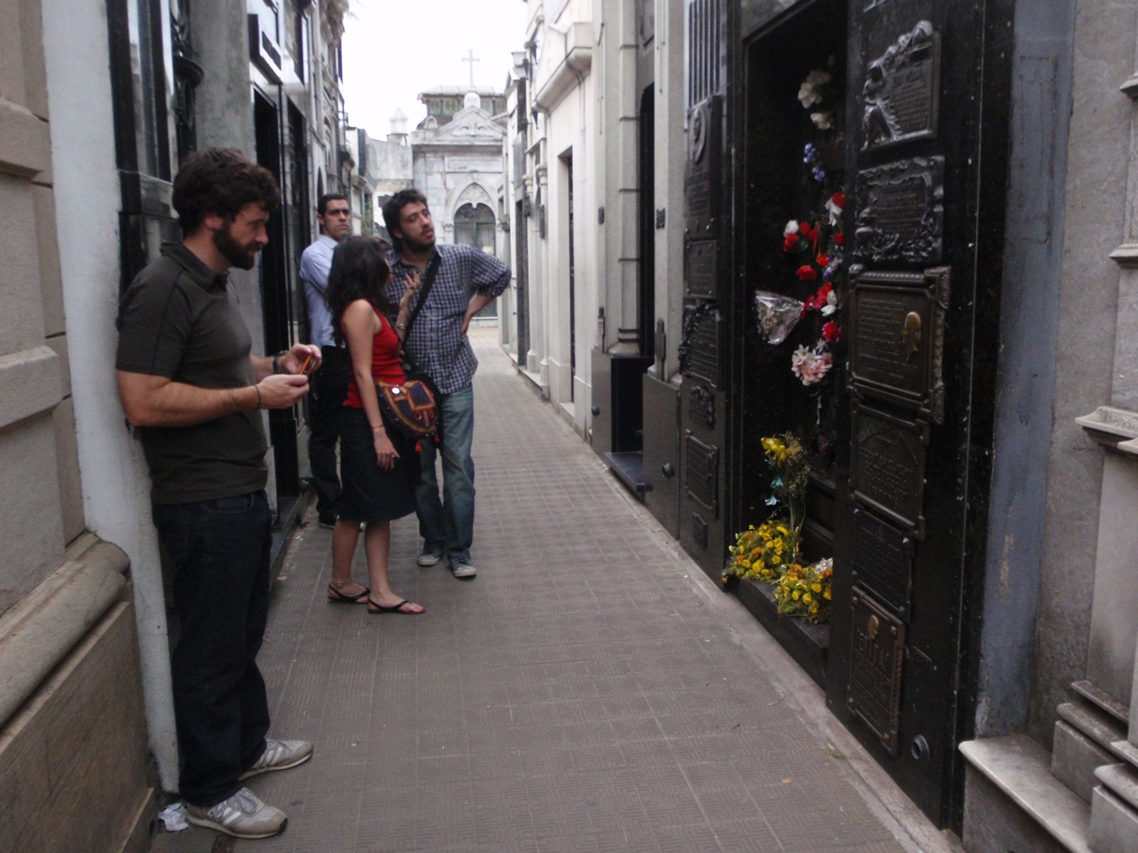 Finally we find Evita's grave.  Not surprisingly it was extremely well cared for compared to the...