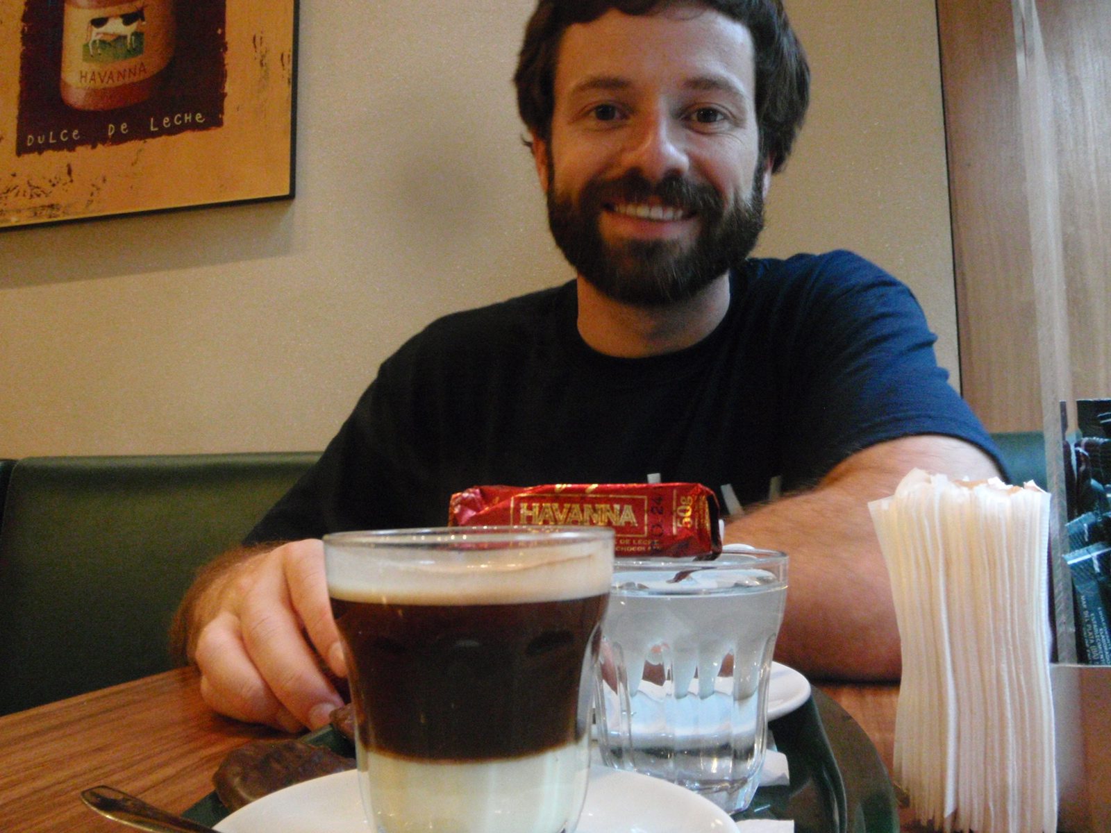 Not to be defeated by the rain, we ducked into a Havanna coffee shop to caffeinate and of course...