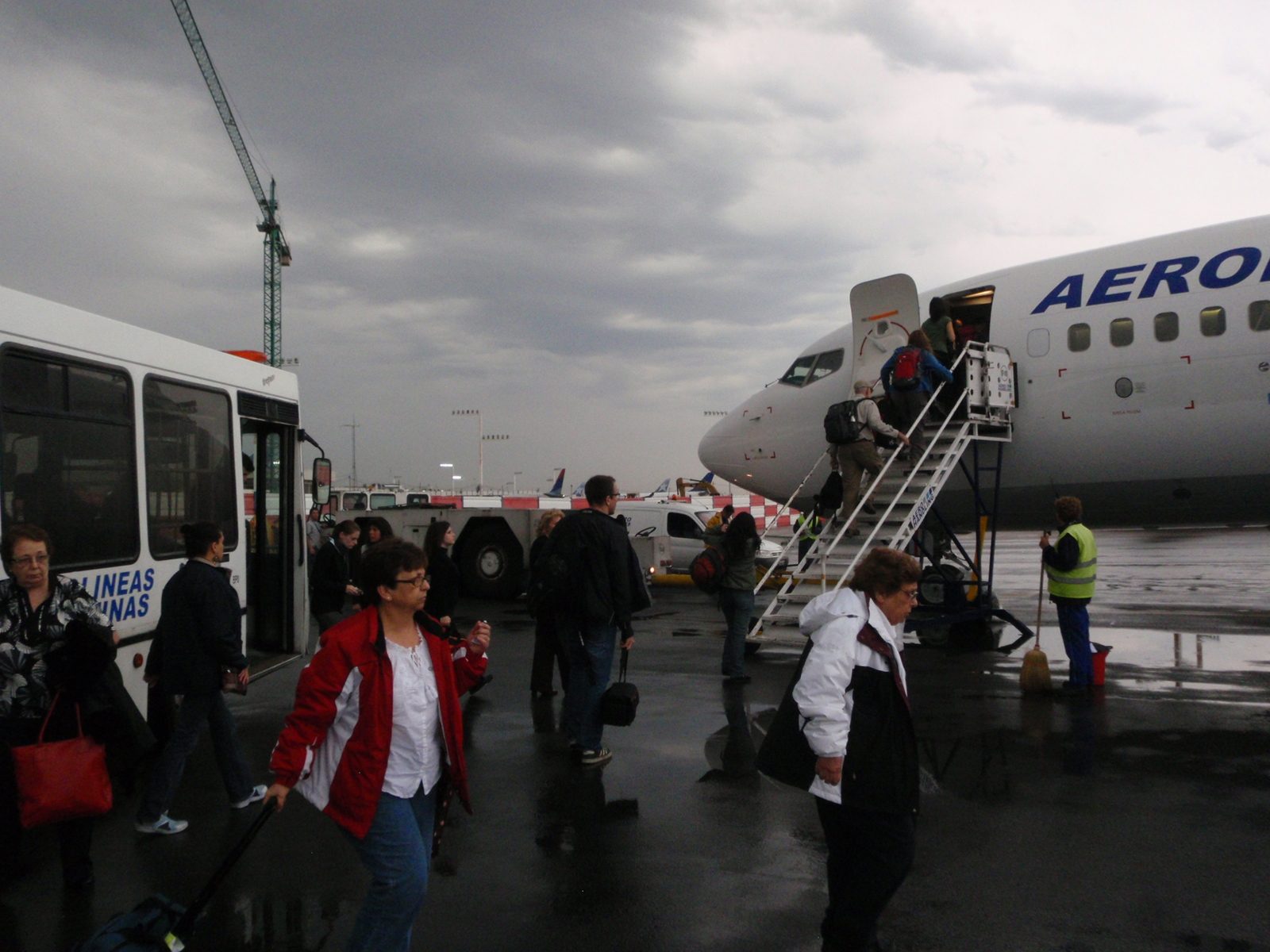Boarding our flight to Ushuaia.  It's a 4+ hour flight (not counting a connection) on a modern...